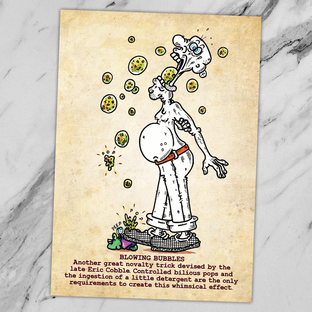 Blowing Bubbles Art Print