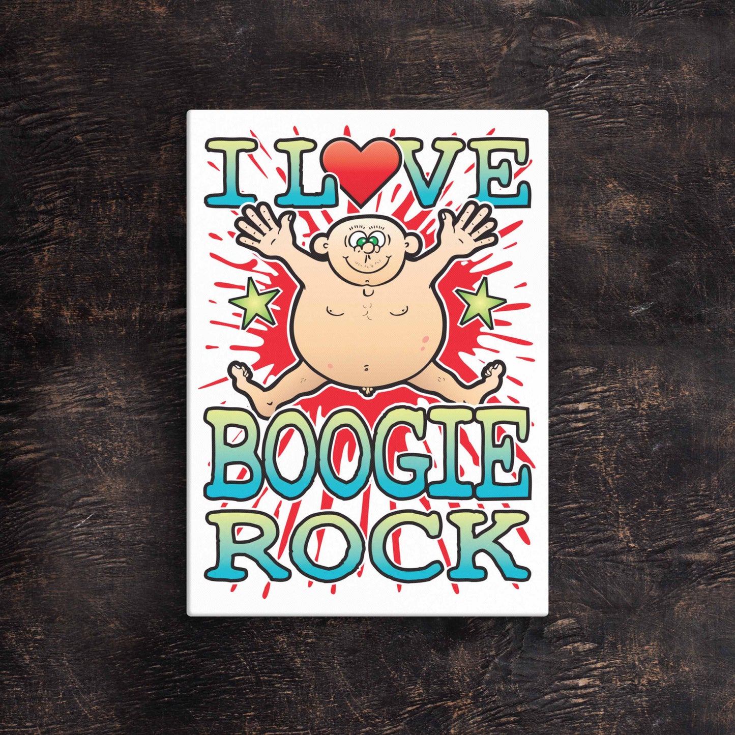 Boogie Rock 51x71cm Canvas Print