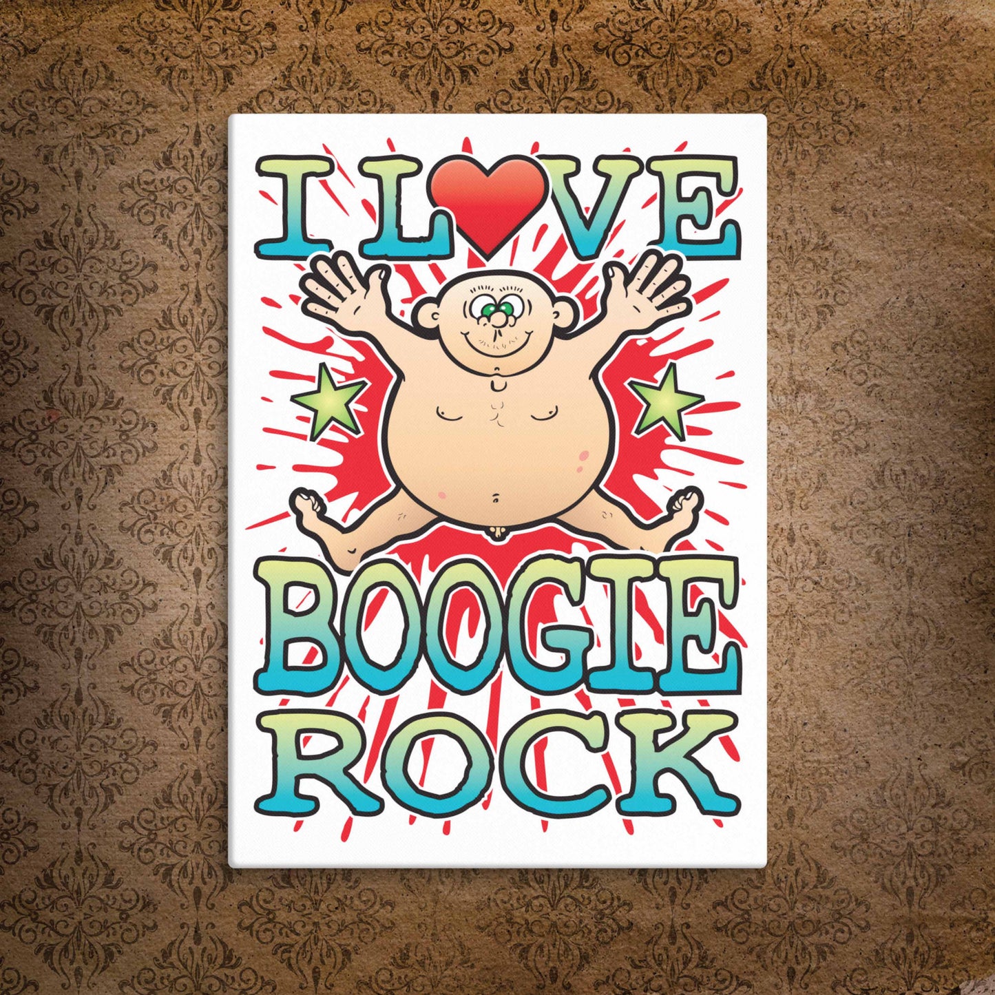 Boogie Rock Canvas Print 30x40cm