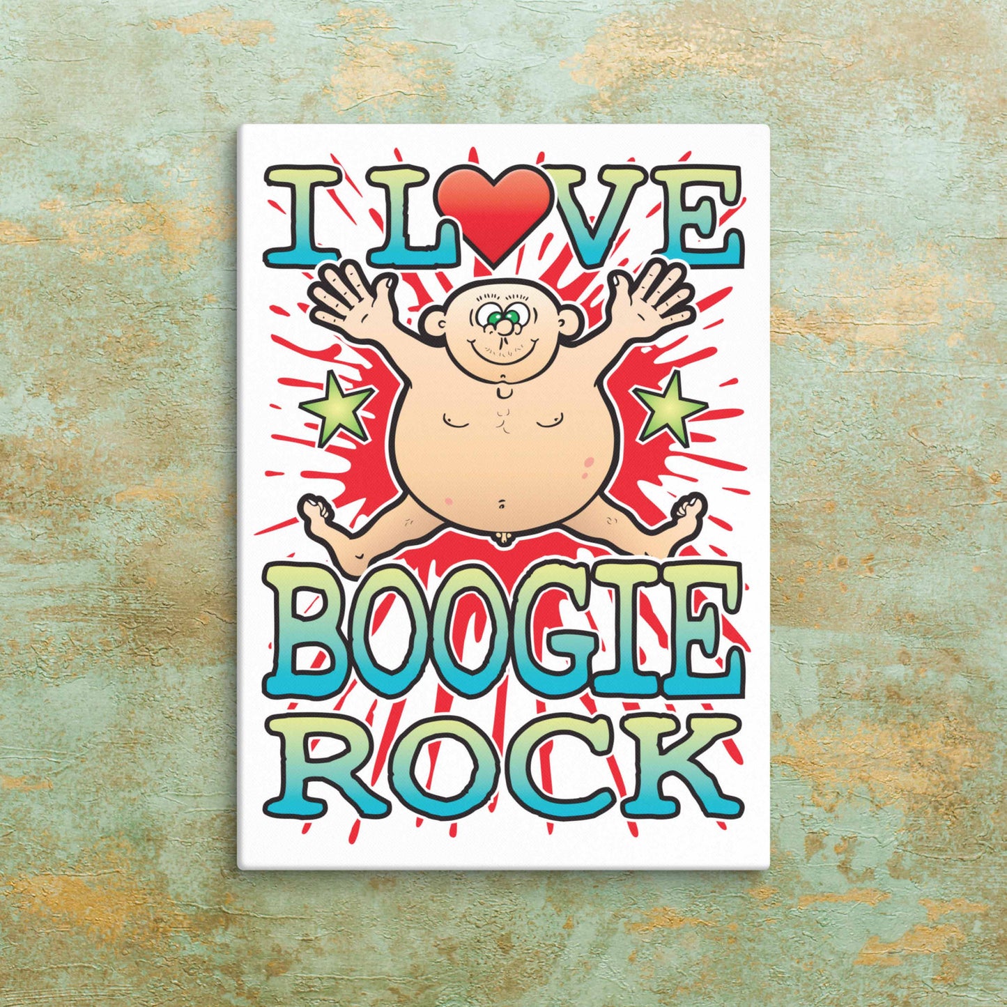 Boogie Rock 51x71cm Canvas Print