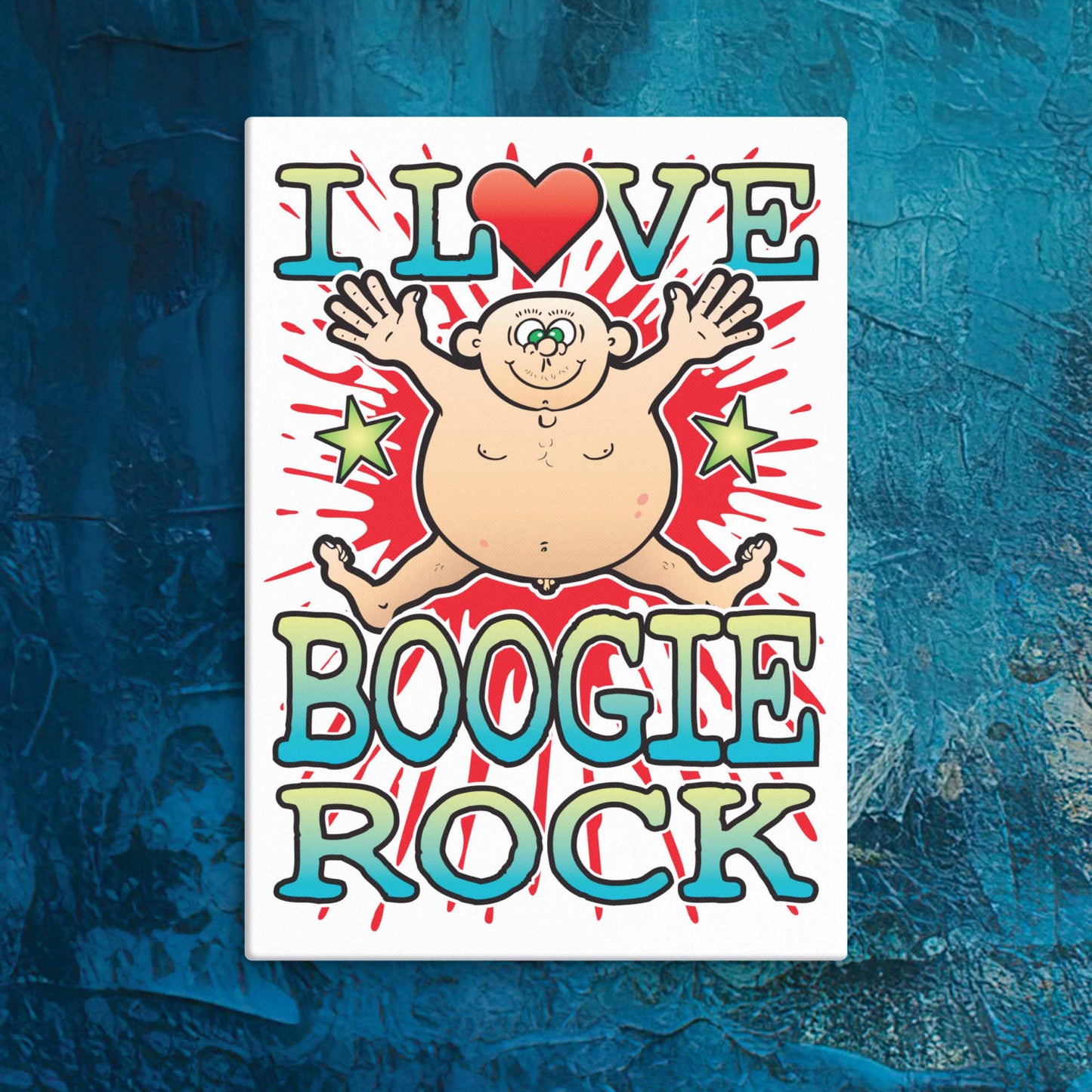 Boogie Rock Canvas Print 30x40cm