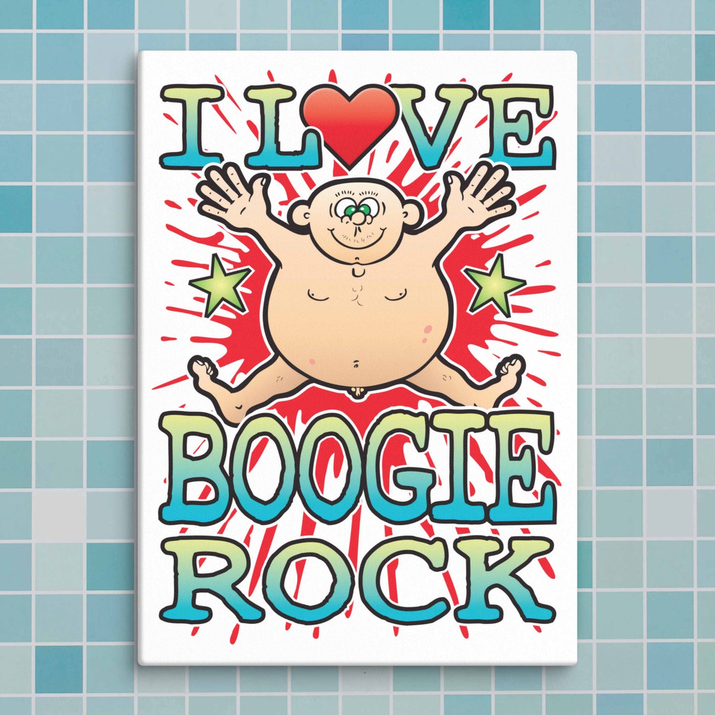 Boogie Rock Canvas Print 30x40cm