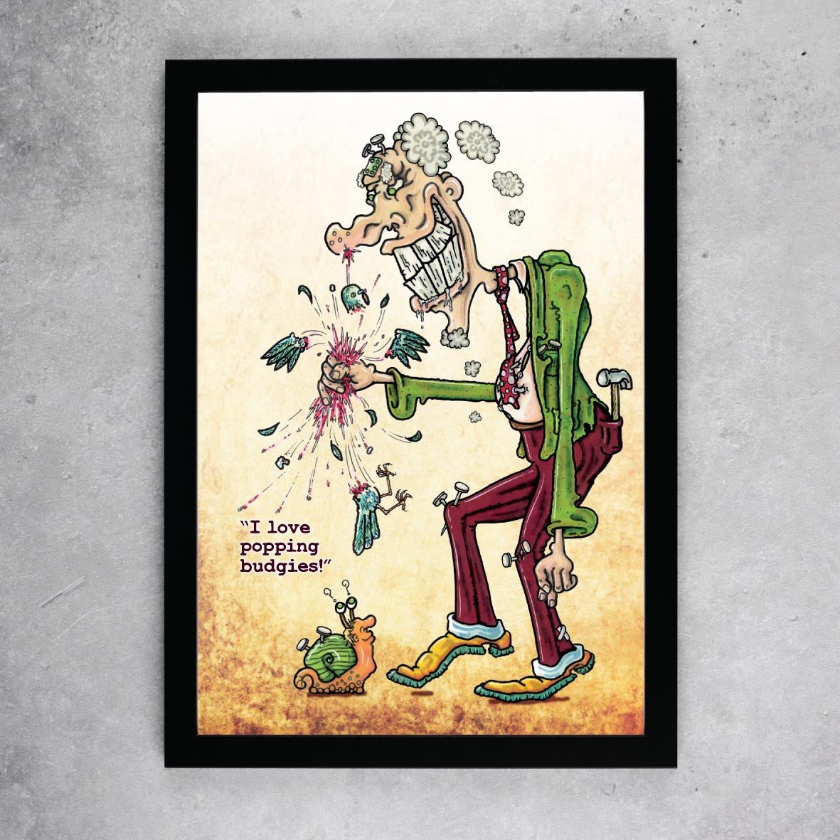 Budgie Lover Art Print