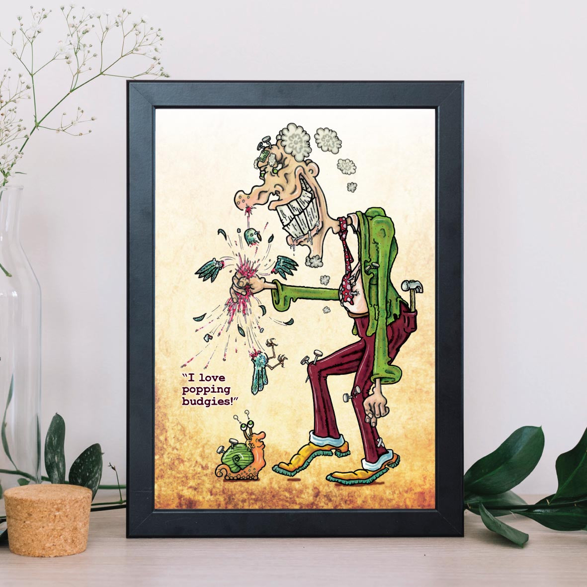 Budgie Lover Art Print