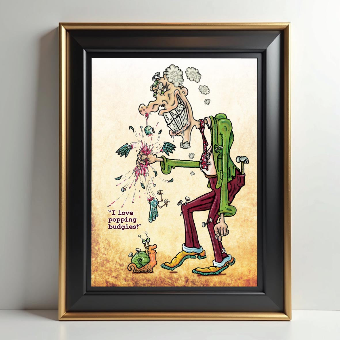 Budgie Lover Art Print