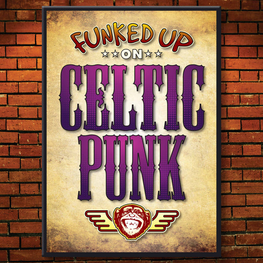 Celtic Punk Art Print / Poster / Birthday Card / Greetings Card