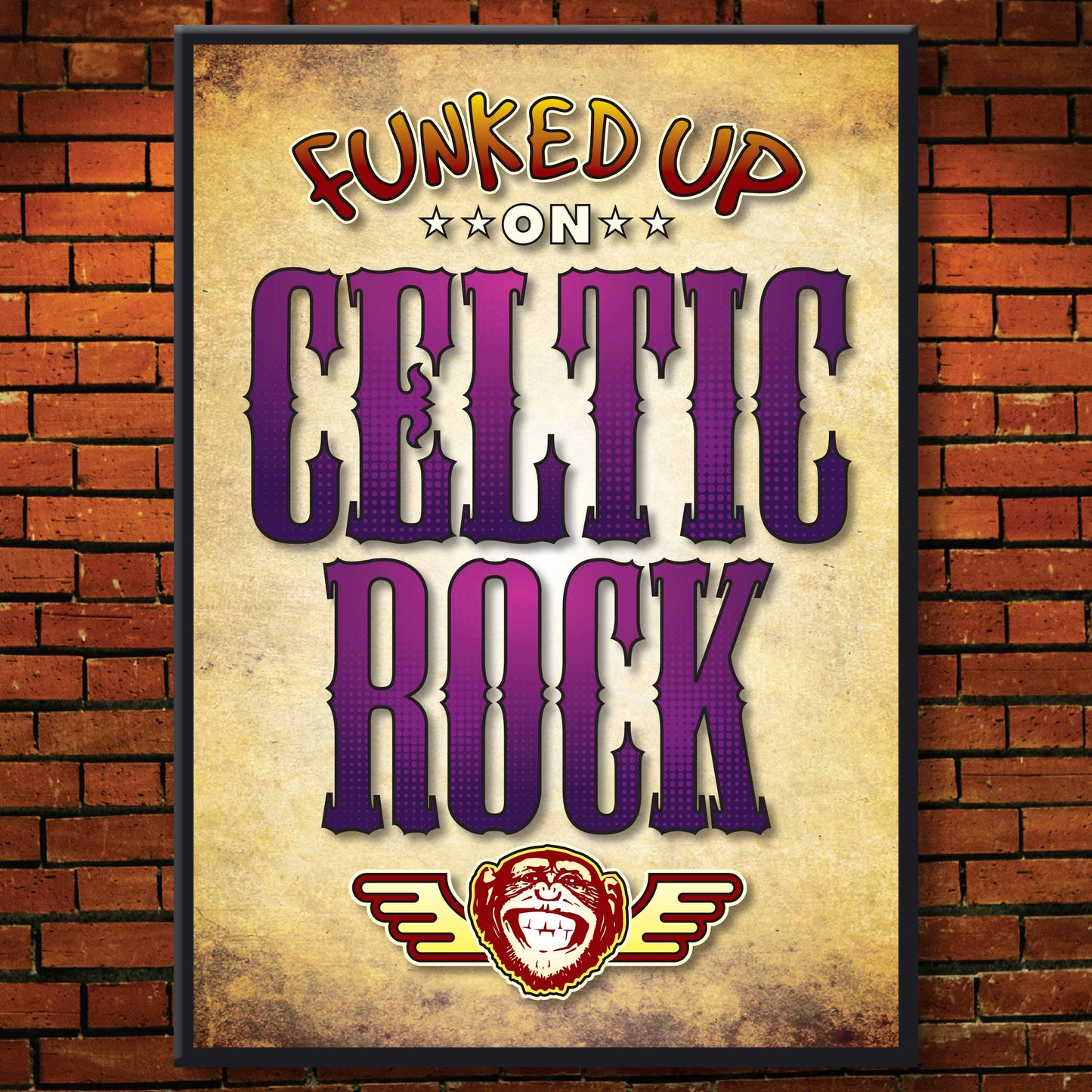 Celtic Rock Art Print / Poster / Birthday Card / Greetings Card