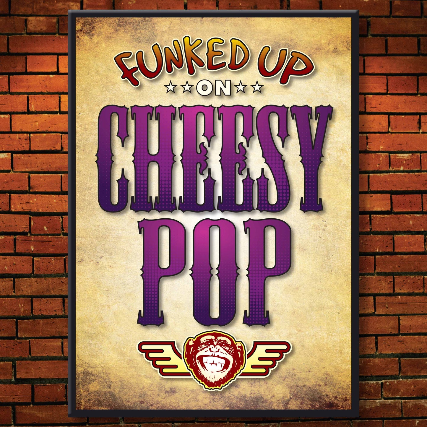 Cheesy Pop Art Print / Poster / Birthday Card / Greetings Card