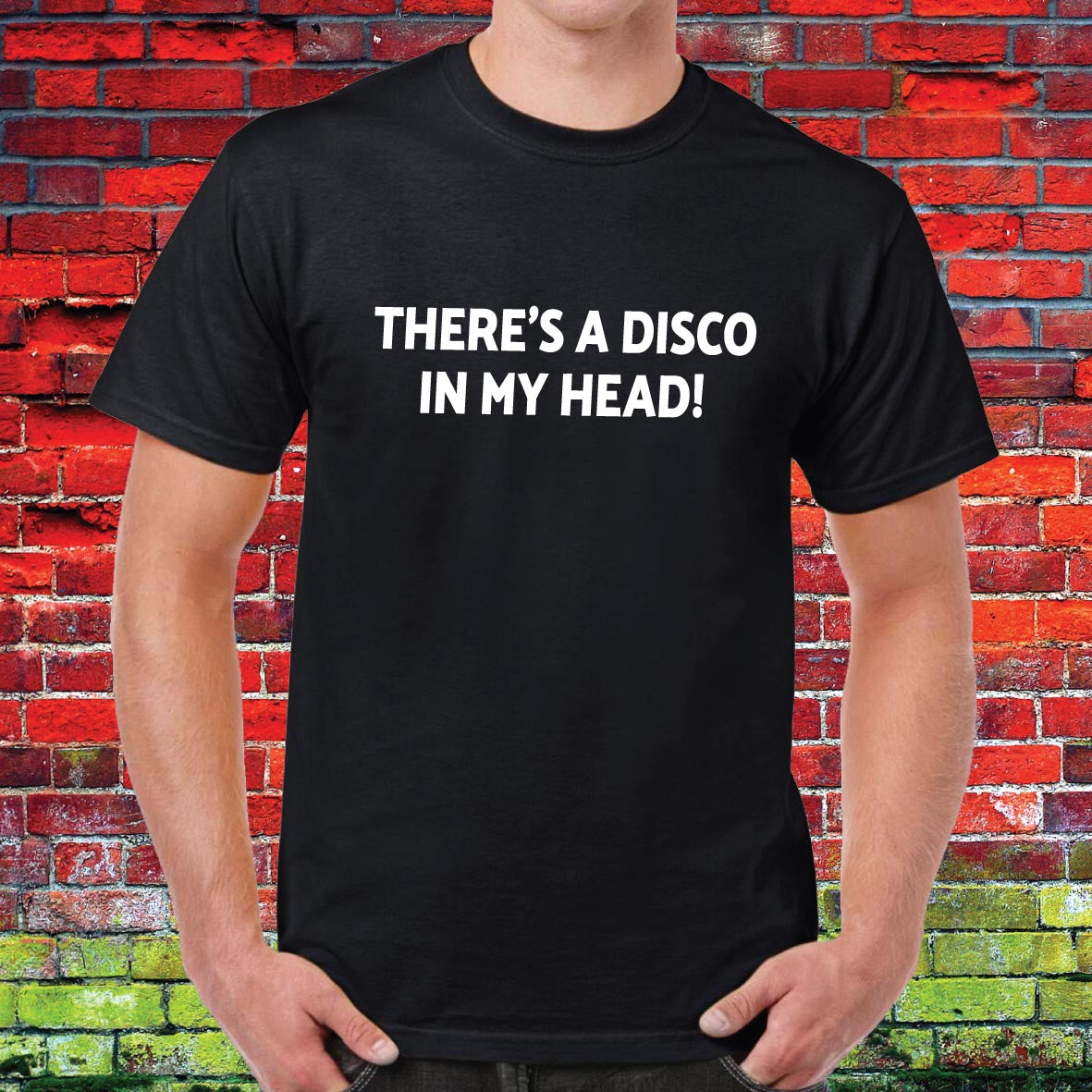 Disco Head Funny Slogan Unisex Tee