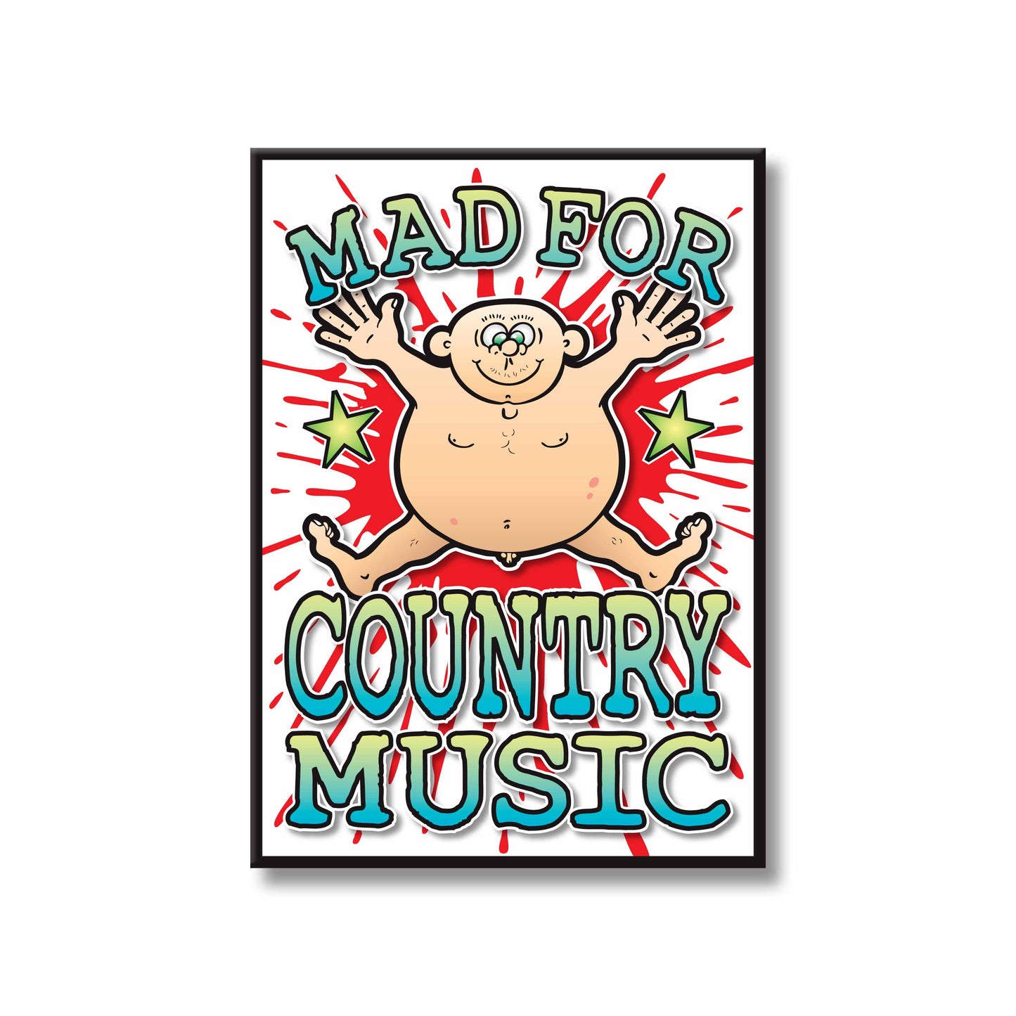 Country Music Art Print / Mad For Music Poster / Wall Décor