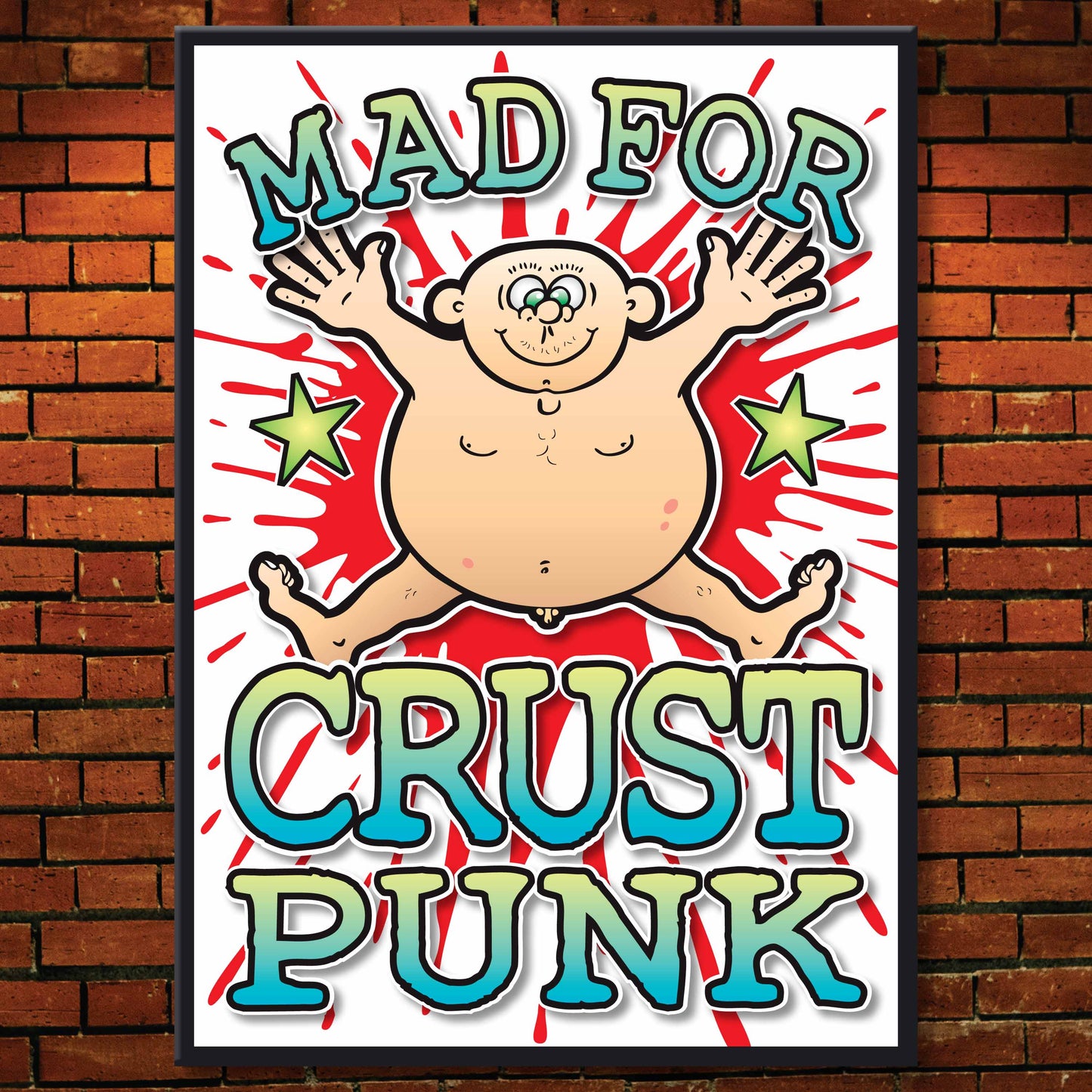 Crust Punk Art Print / Mad For Music Poster / Wall Décor