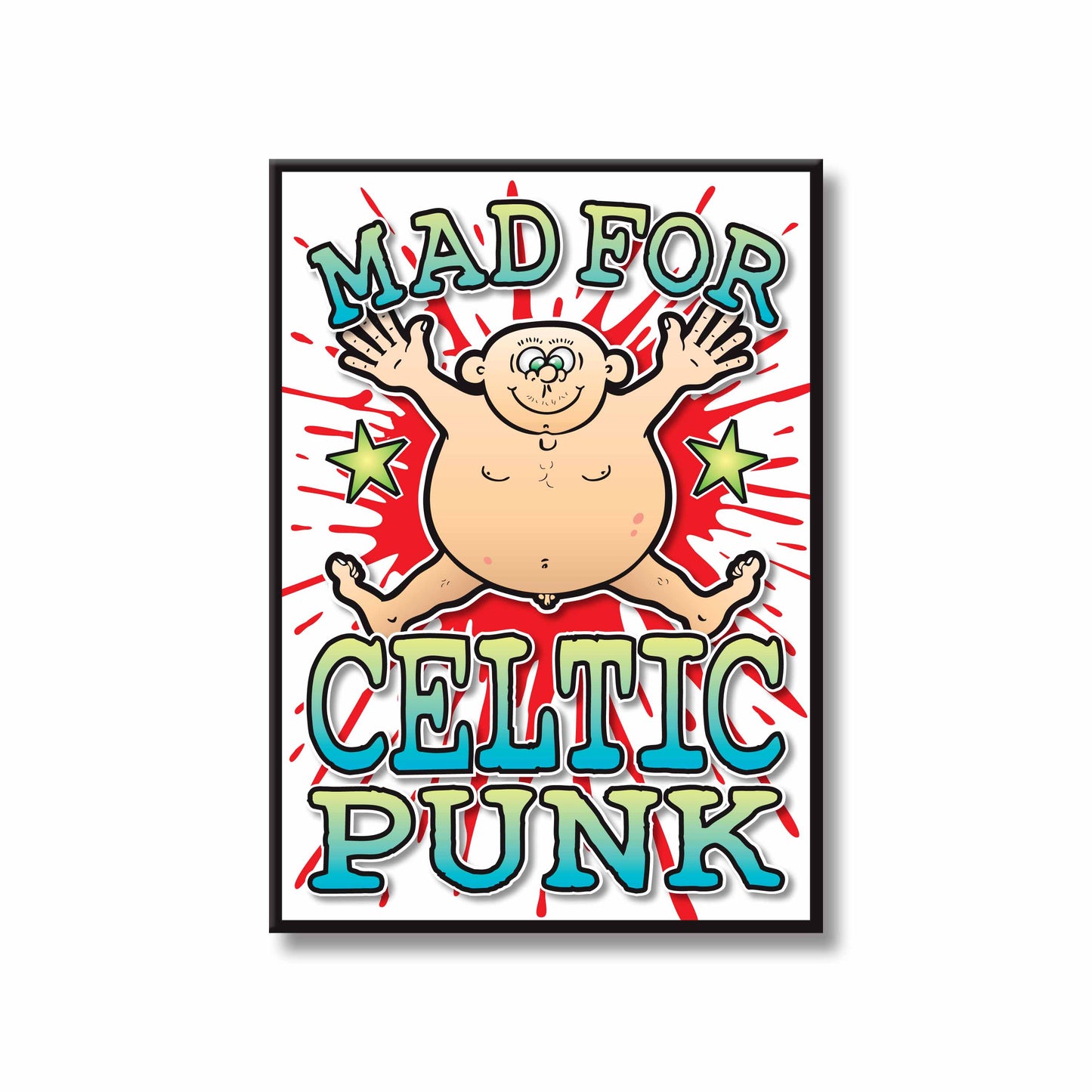 Celtic Punk Art Print / Mad For Music Poster / Wall Décor
