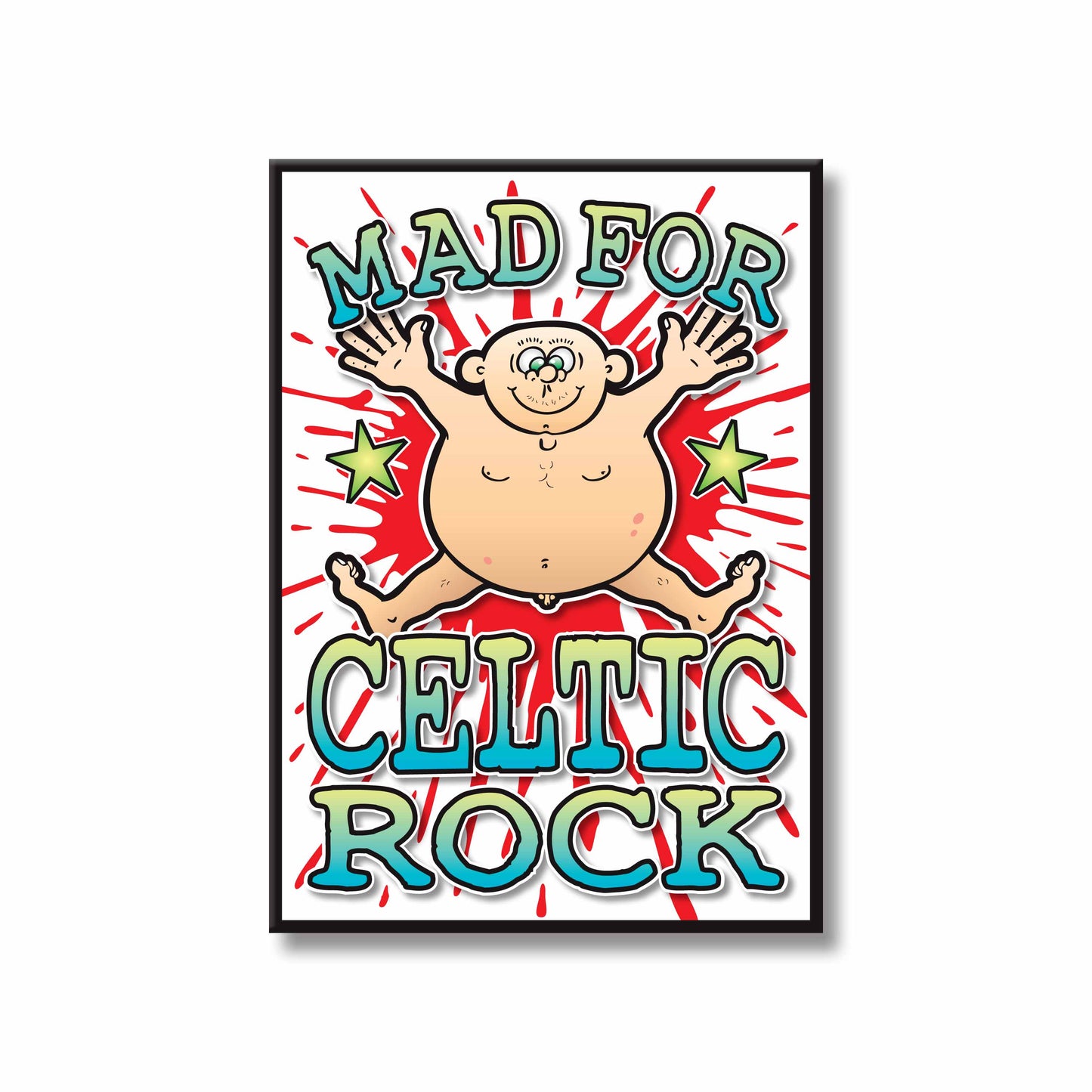 Celtic Rock Art Print / Mad For Music Poster / Wall Décor