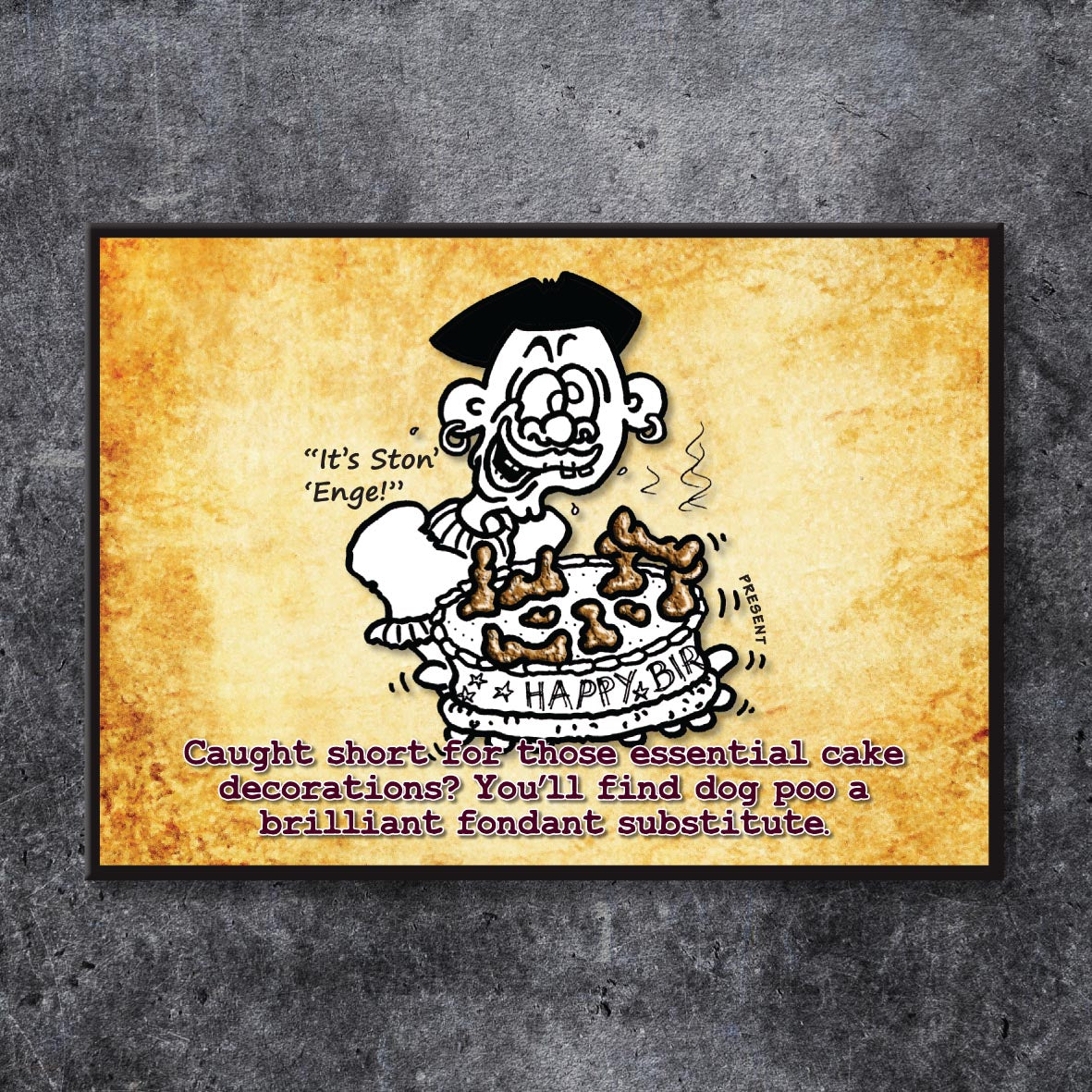Cacky Cake Decoration Cartoon Art Print