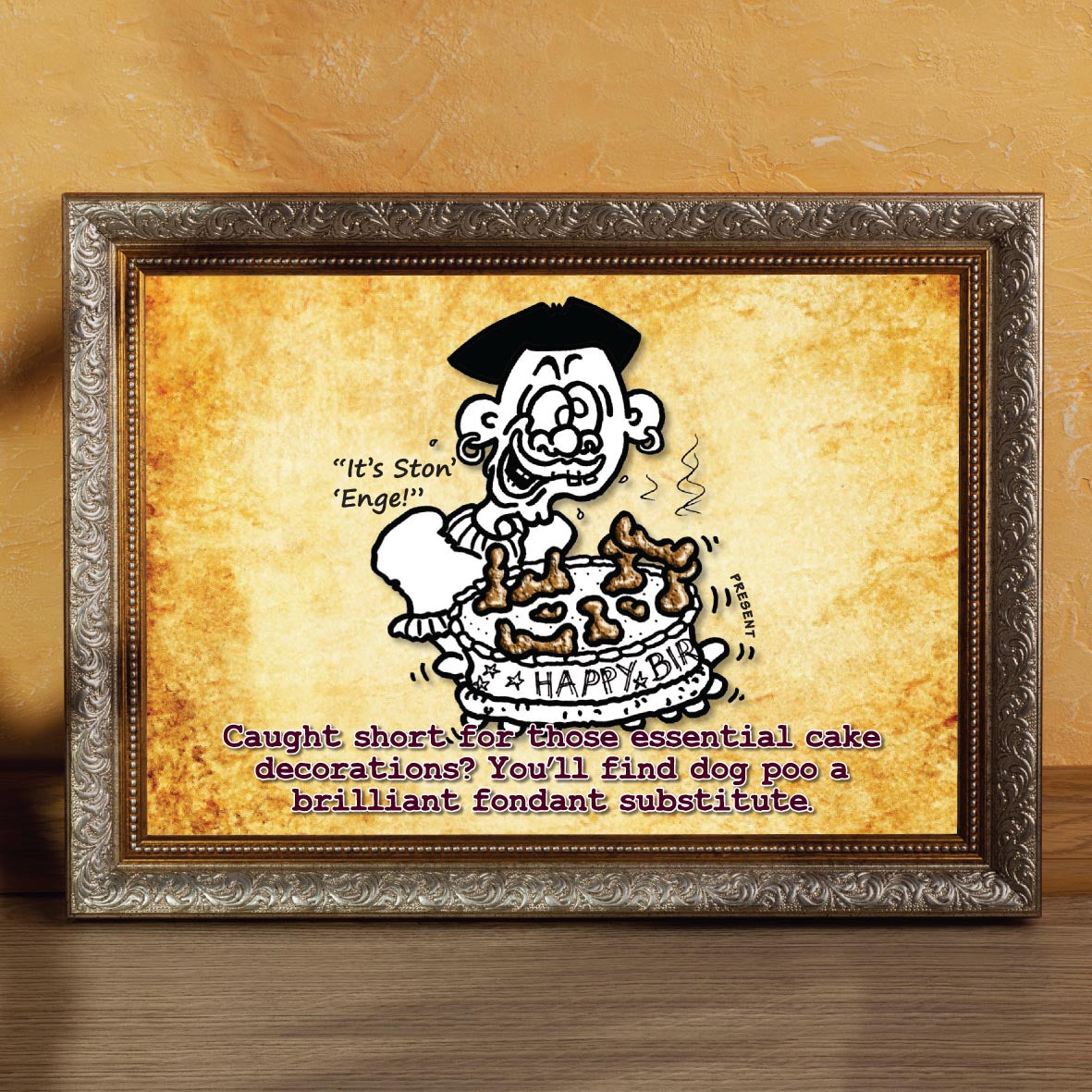 Cacky Cake Decoration Cartoon Art Print
