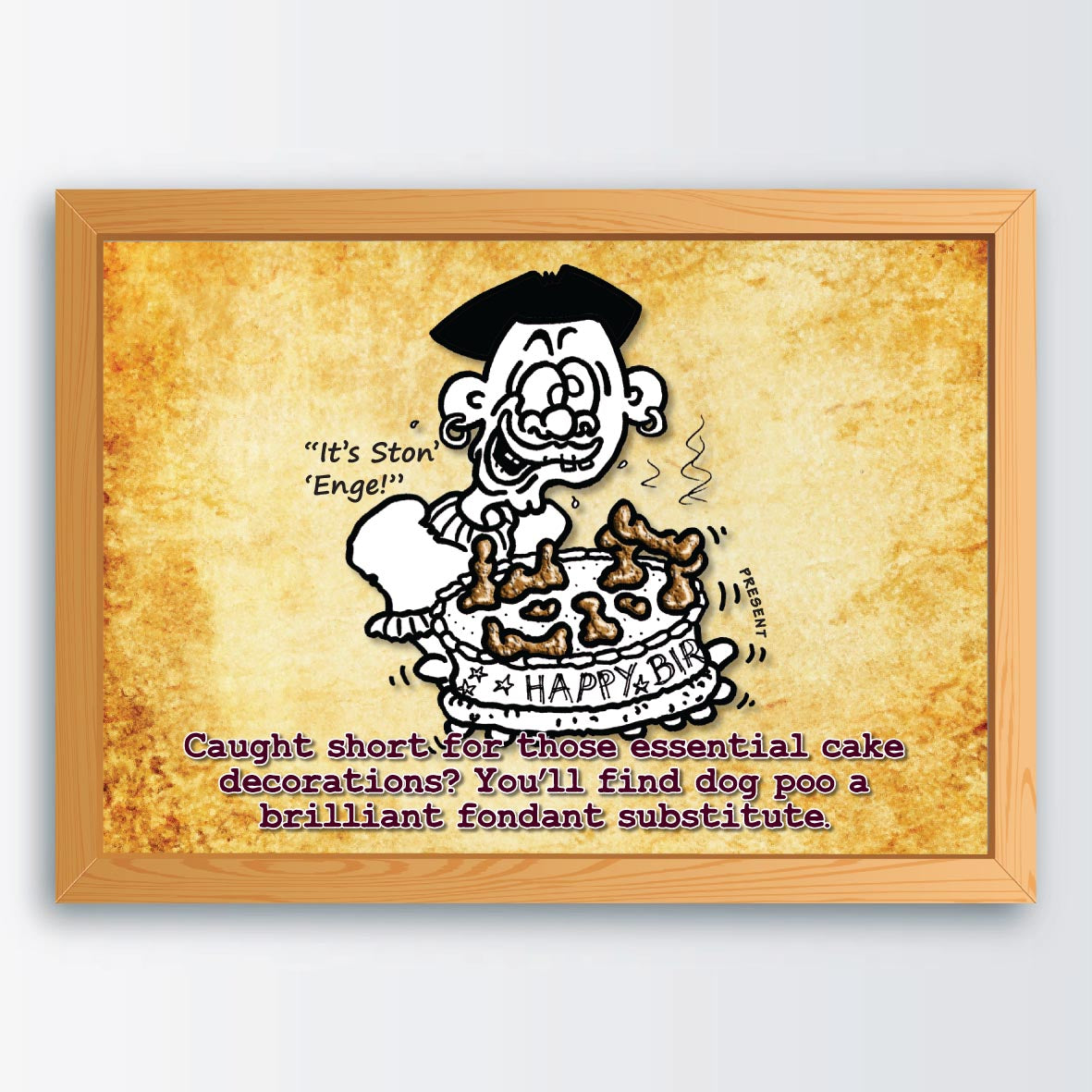 Cacky Cake Decoration Cartoon Art Print