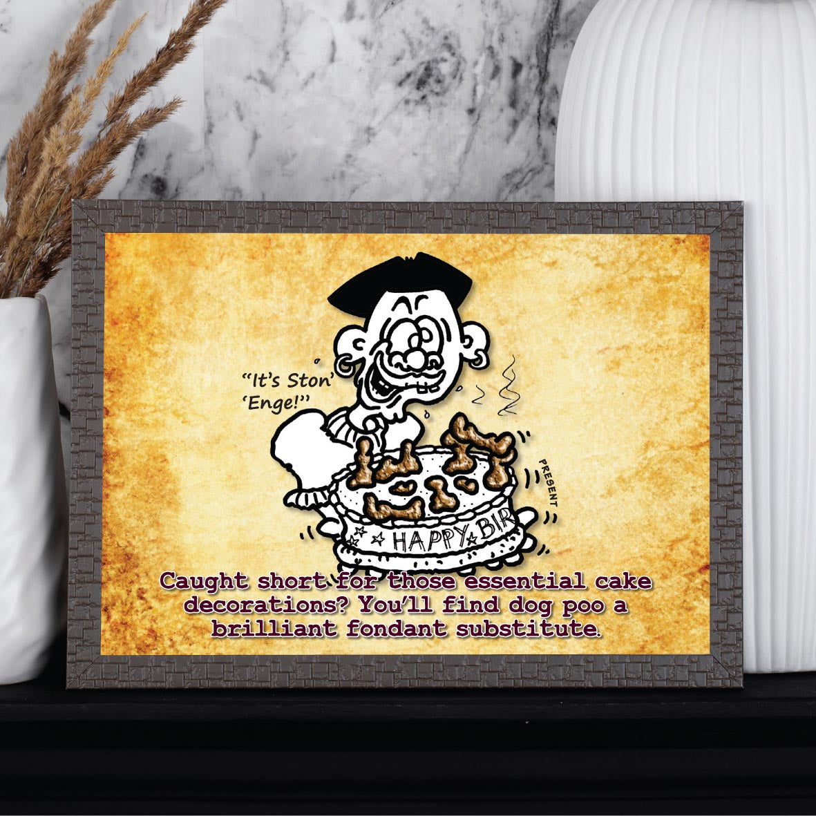 Cacky Cake Decoration Cartoon Art Print