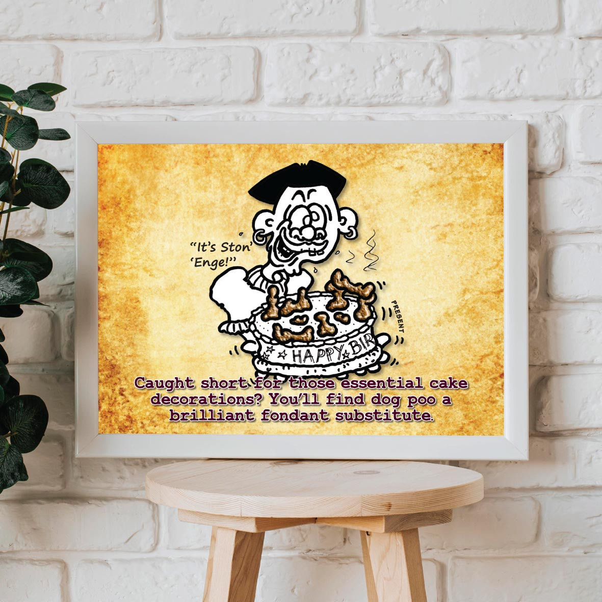 Cacky Cake Decoration Cartoon Art Print