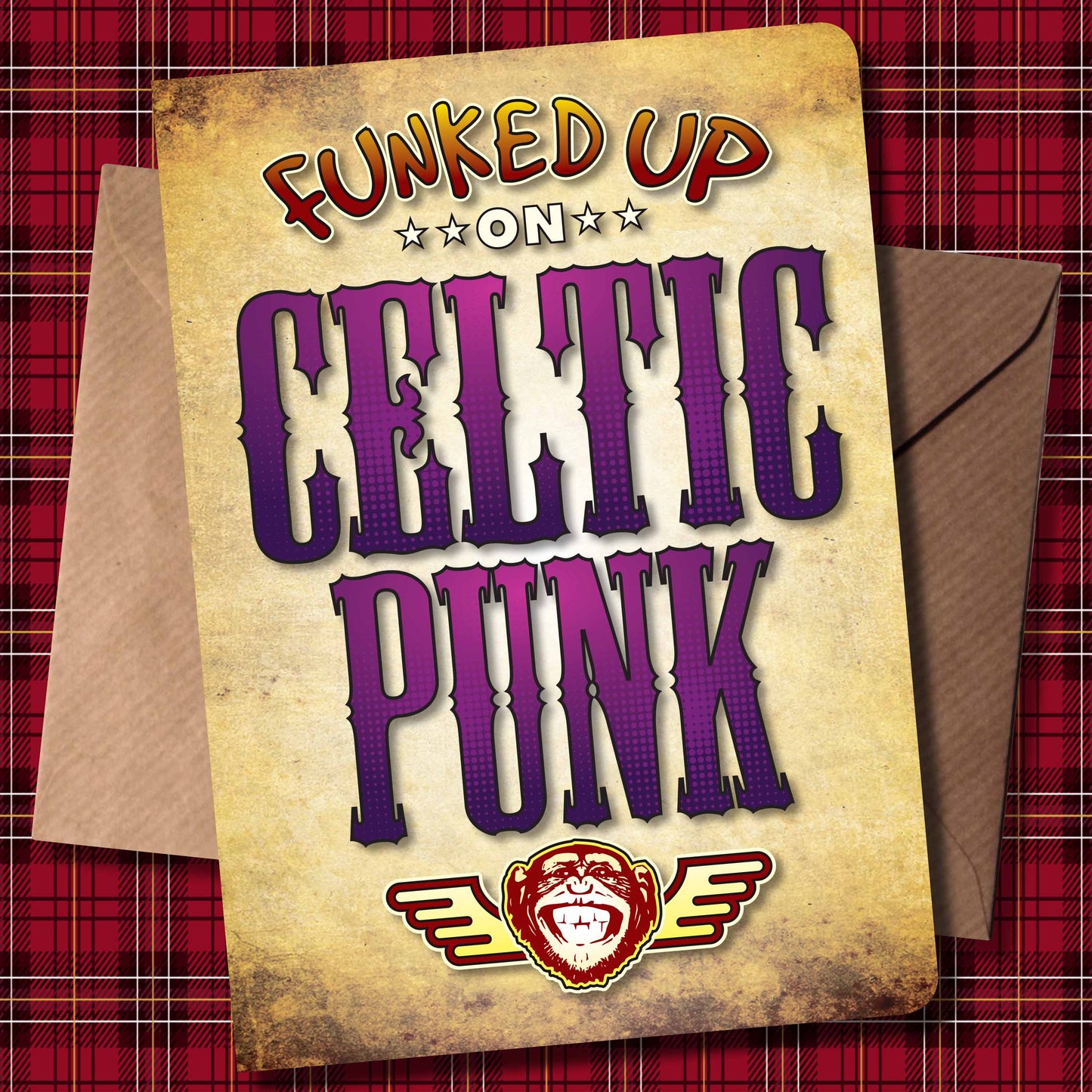 Celtic Punk Art Print / Poster / Birthday Card / Greetings Card