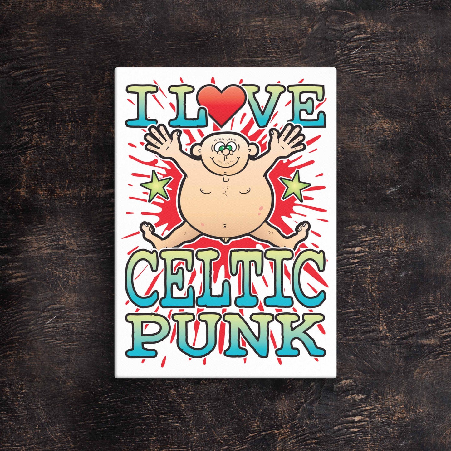 Celtic Punk 51x71cm Canvas Print