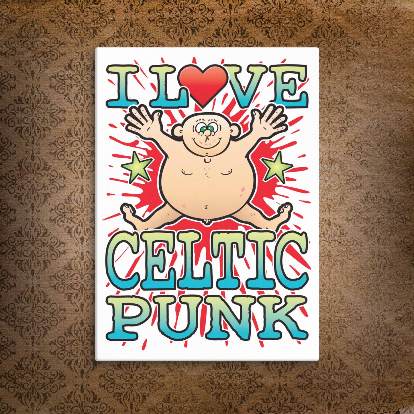 Celtic Punk Canvas Print 30x40cm