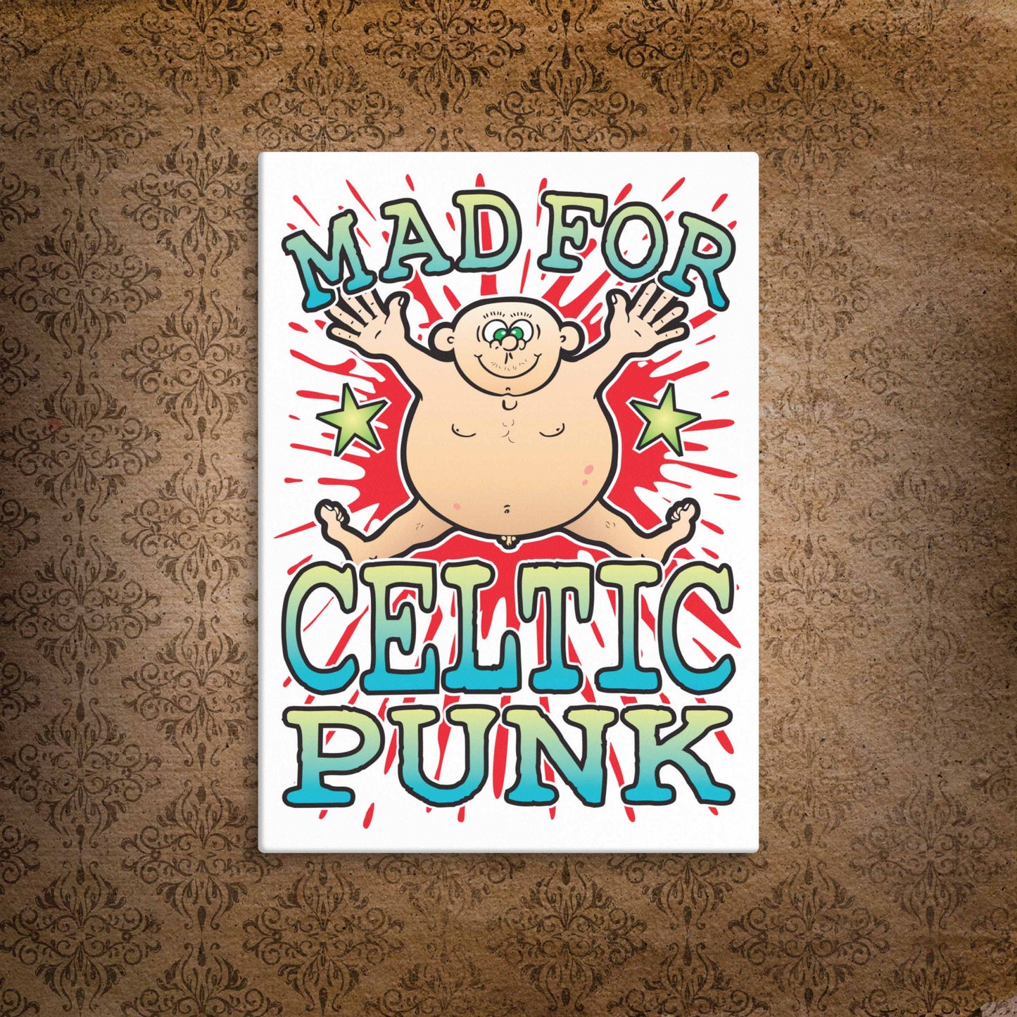 Celtic Punk Canvas Print 30x40cm