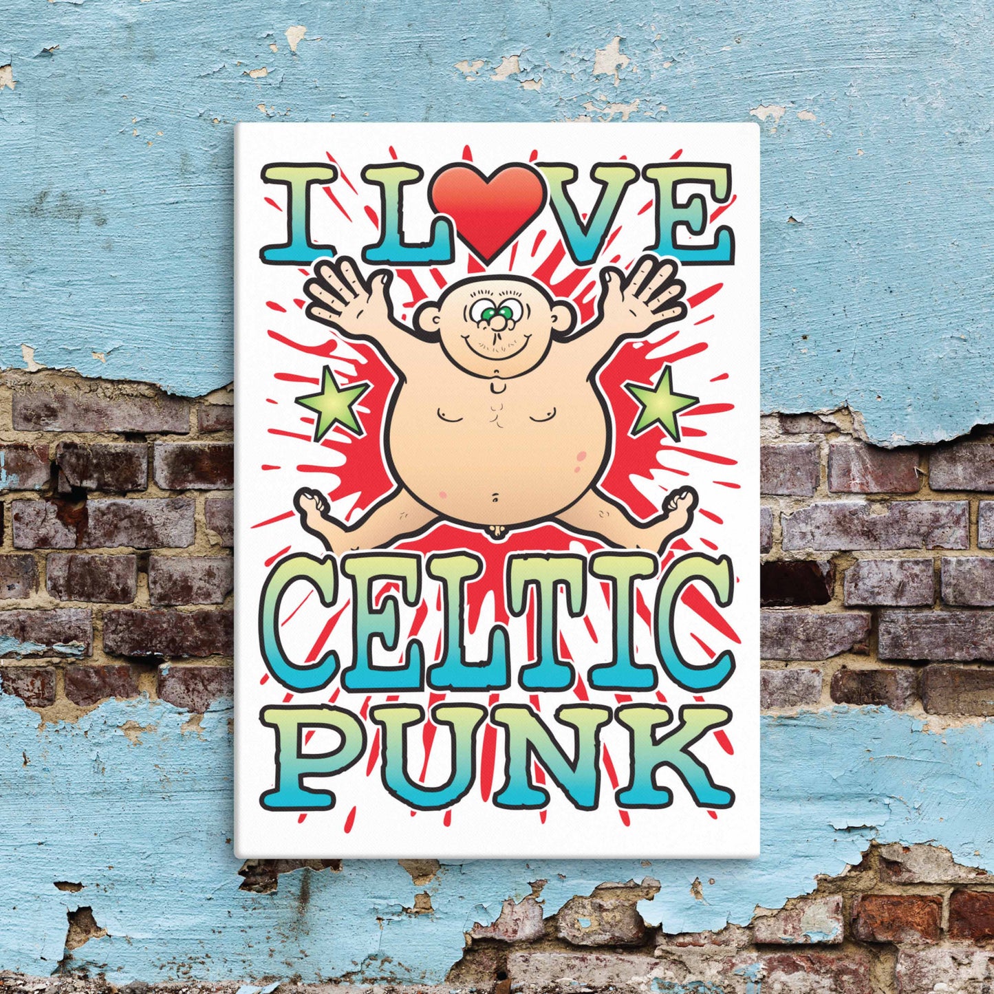 Celtic Punk Canvas Print 30x40cm