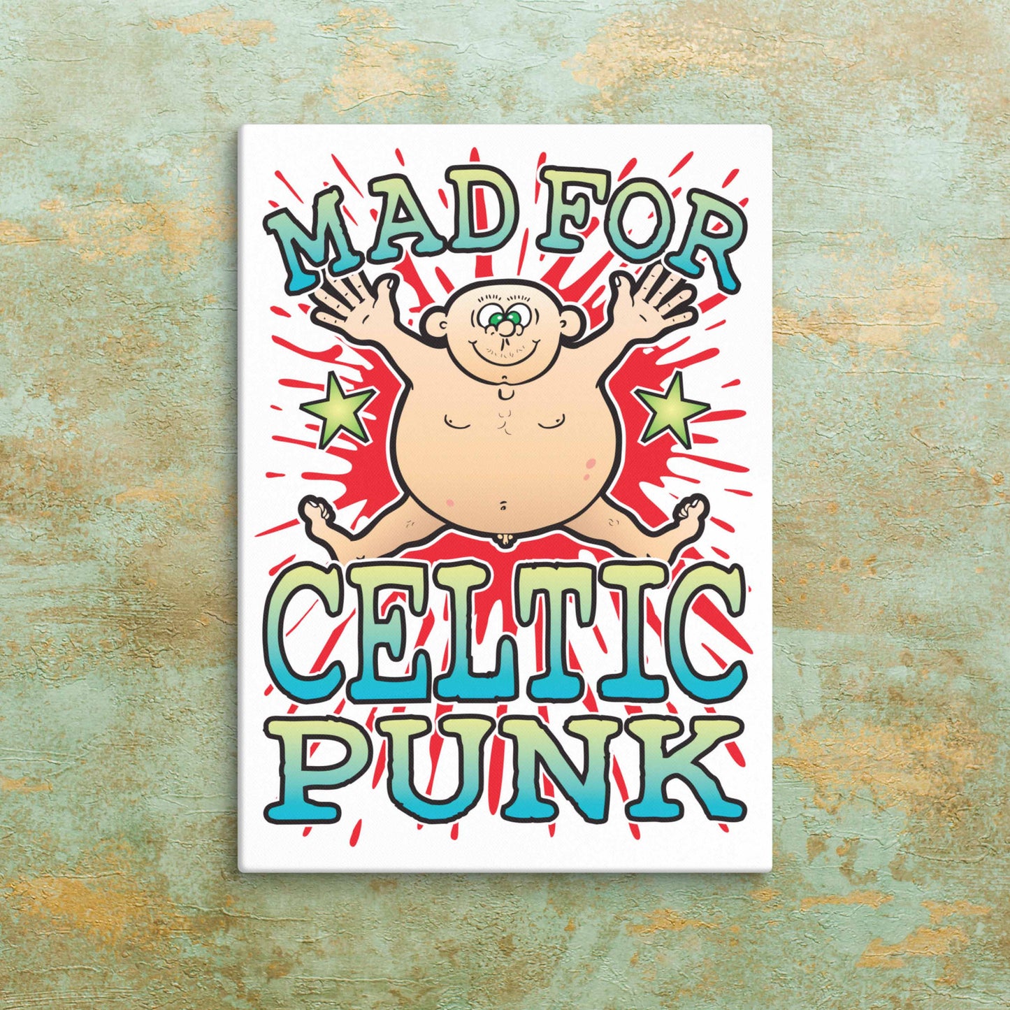 Celtic Punk Canvas Print 30x40cm