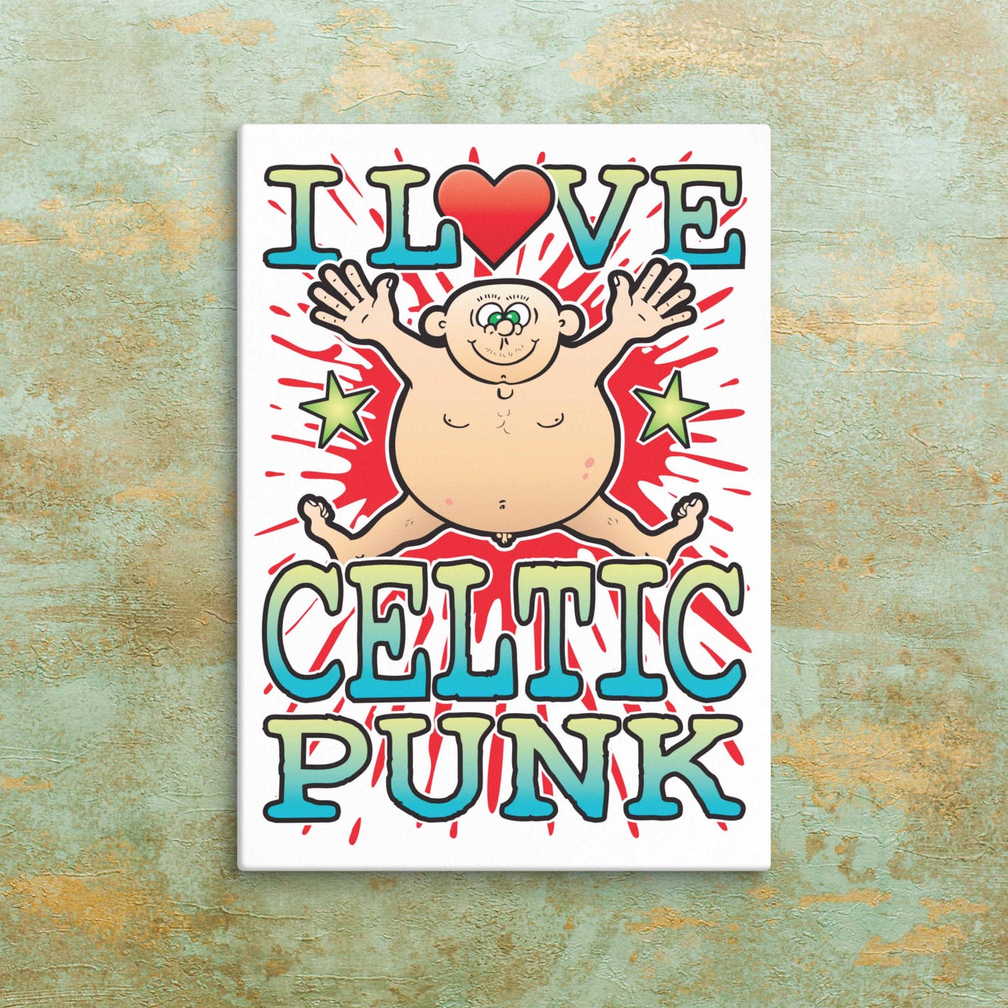 Celtic Punk Canvas Print 30x40cm