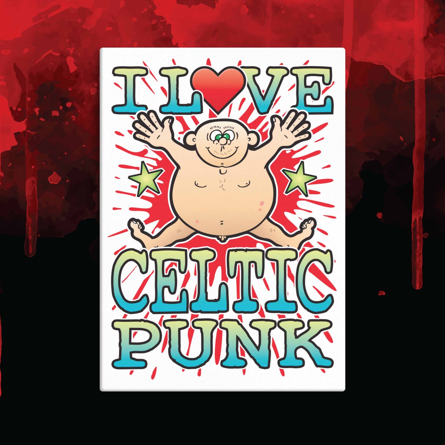 Celtic Punk 51x71cm Canvas Print
