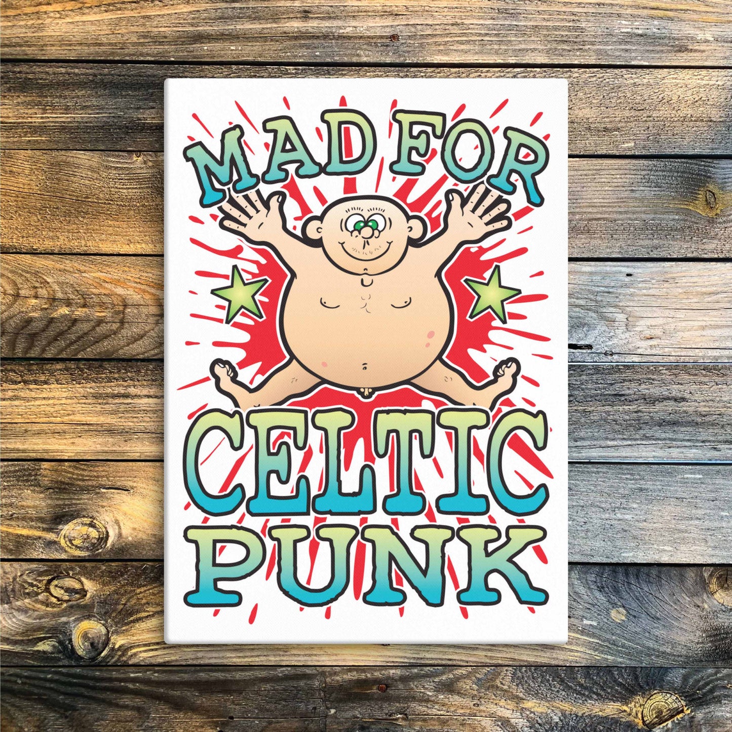 Celtic Punk Canvas Print 30x40cm