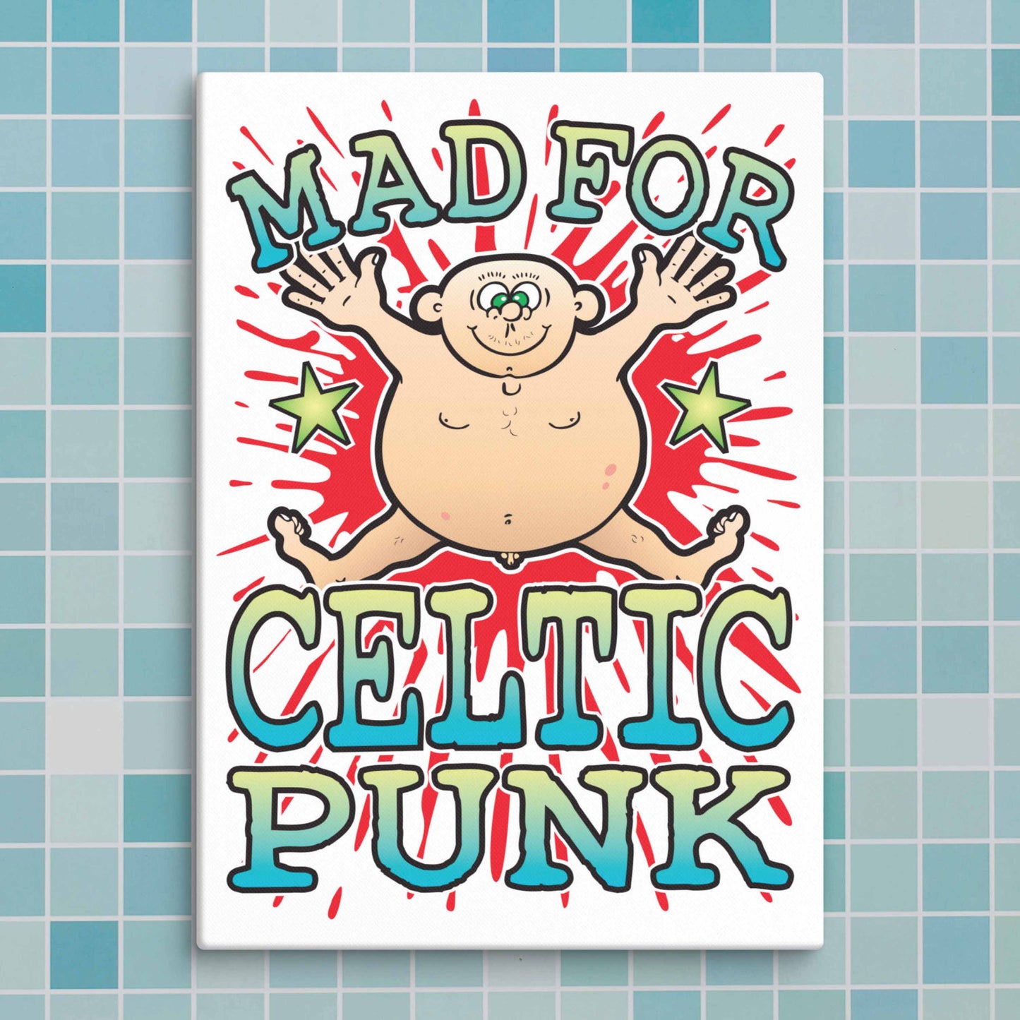 Celtic Punk Canvas Print 30x40cm