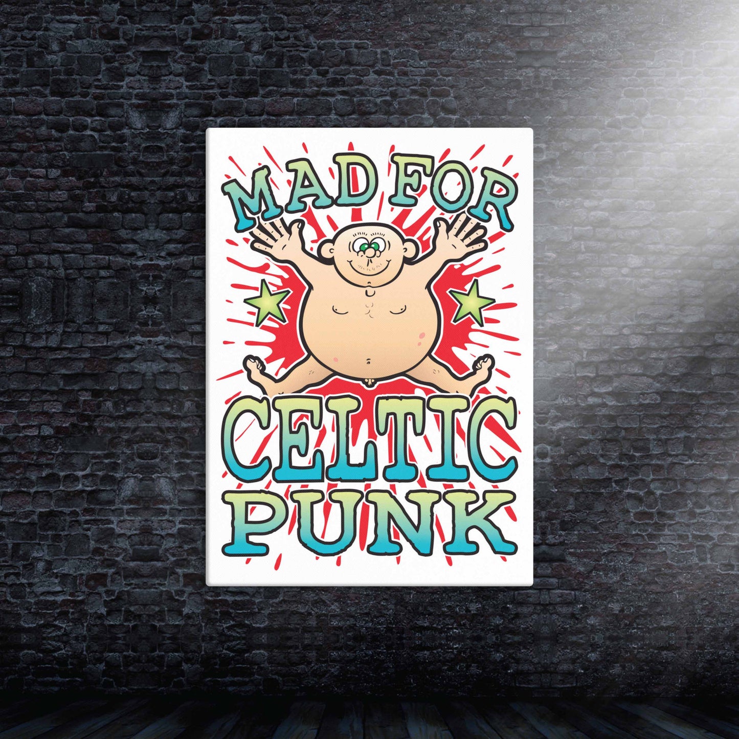 Celtic Punk Canvas Print 30x40cm