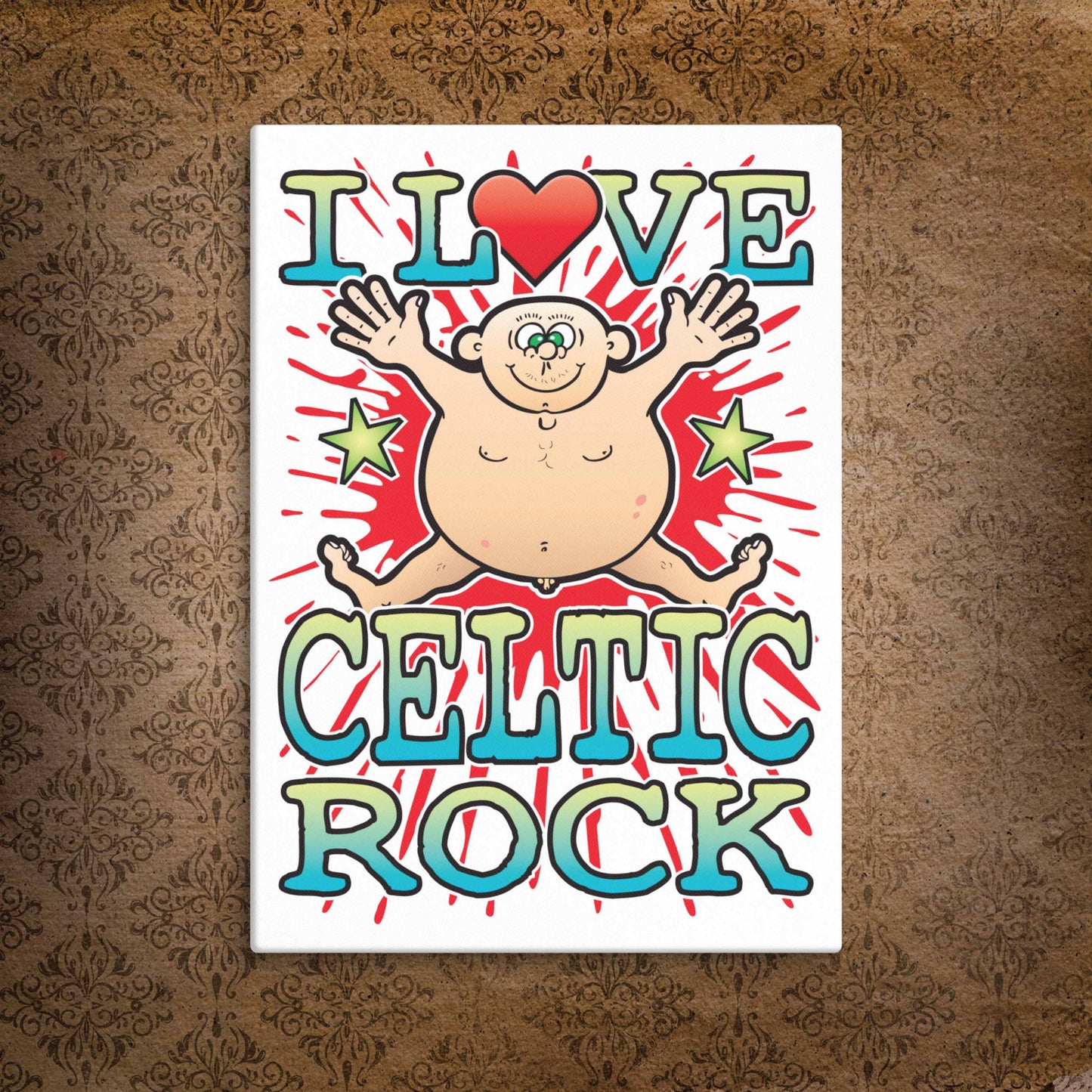 Celtic Punk Canvas Print 30x40cm