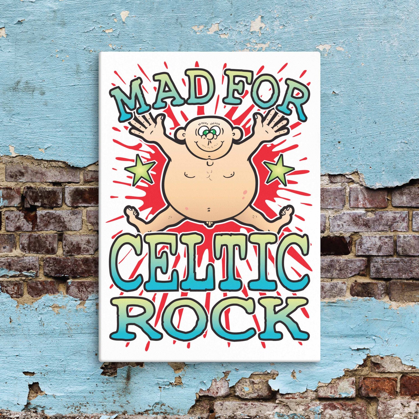Celtic Rock Canvas Print 30x40cm