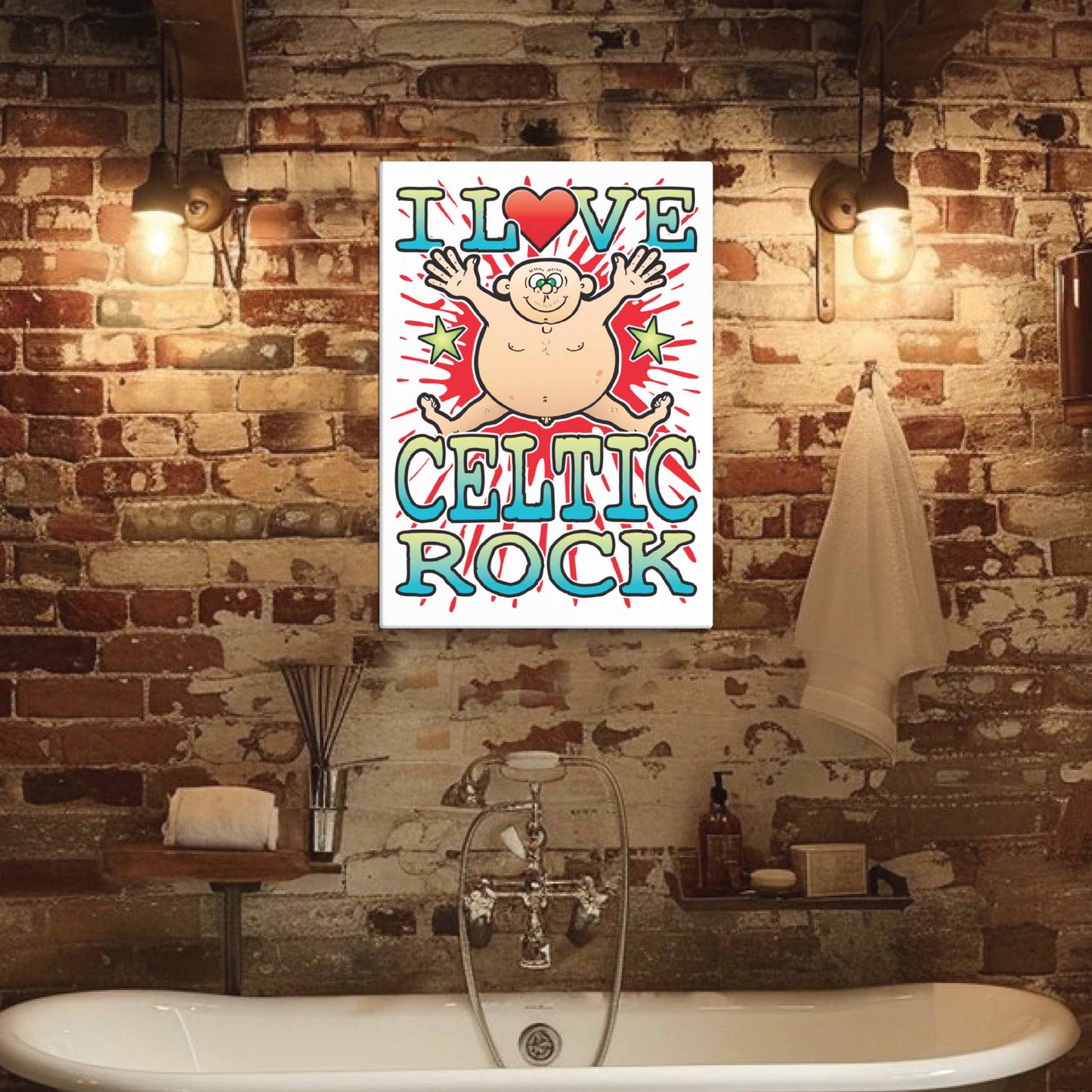 Celtic Punk Canvas Print 30x40cm
