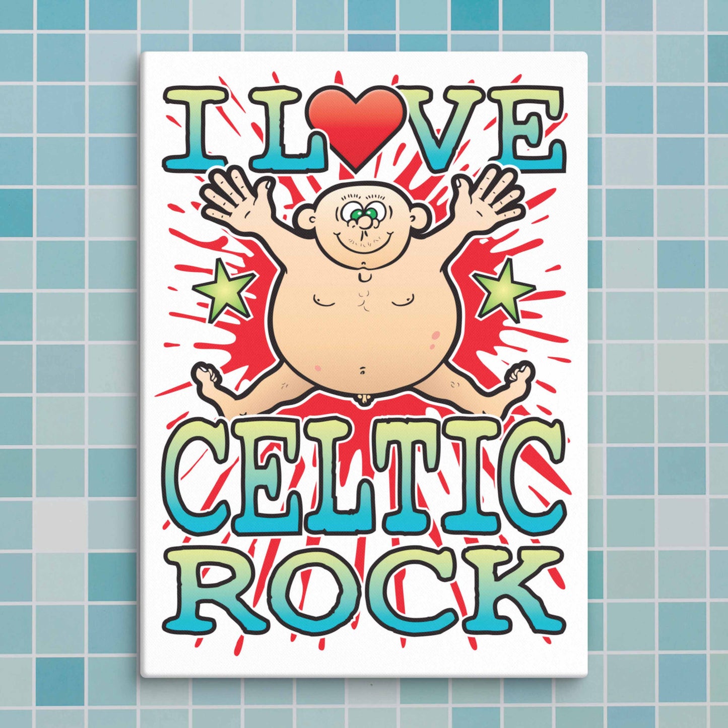 Celtic Punk Canvas Print 30x40cm
