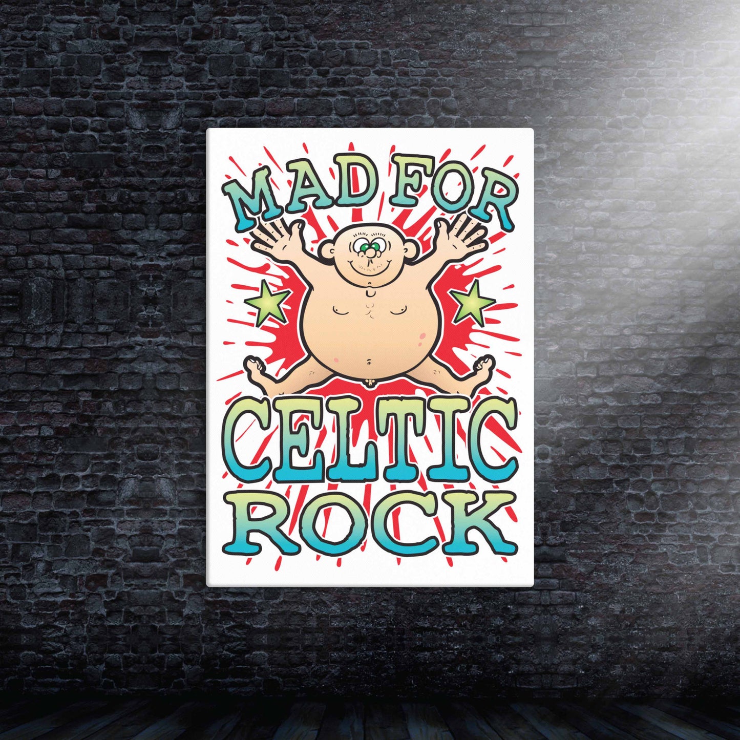 Celtic Rock Canvas Print 30x40cm