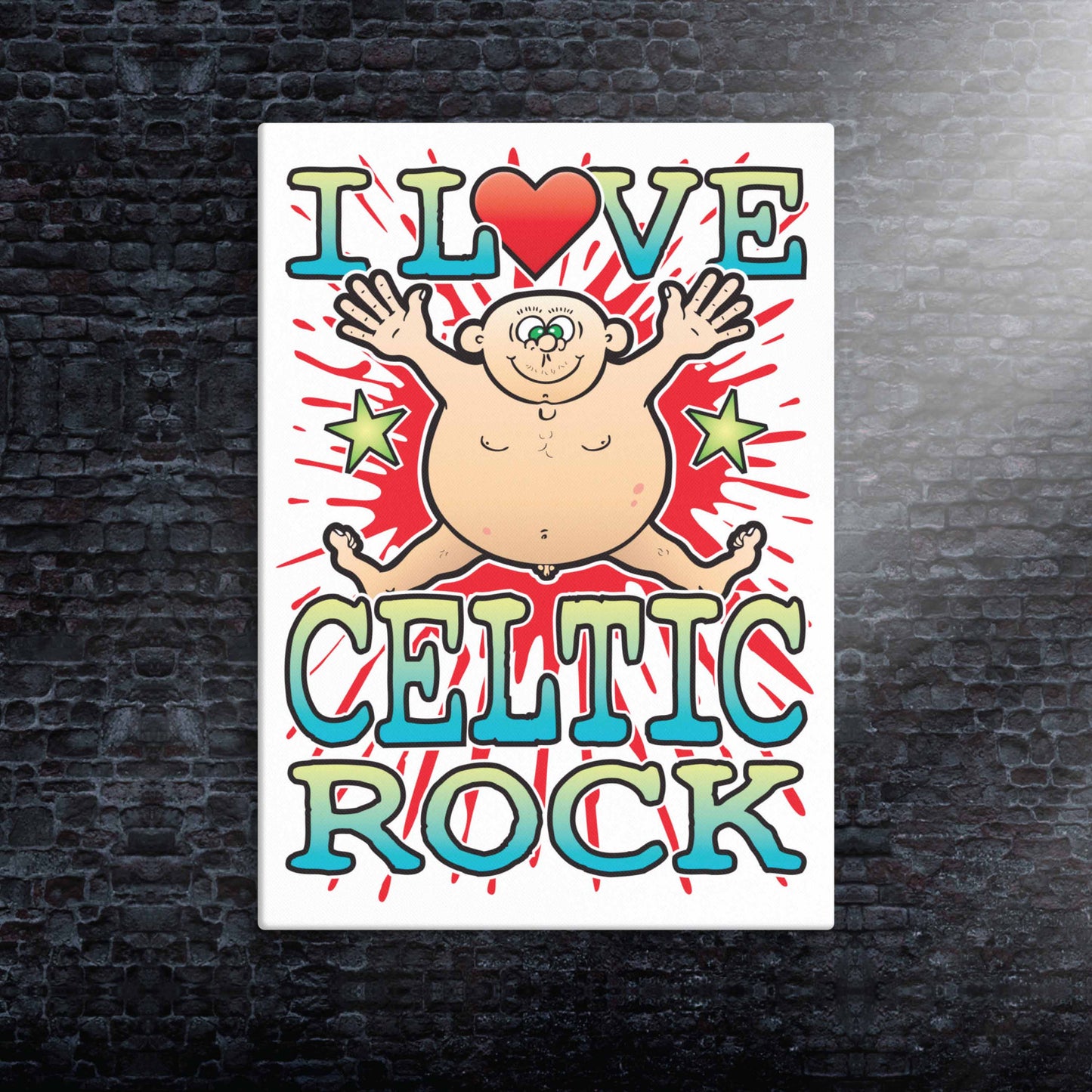 Celtic Punk Canvas Print 30x40cm