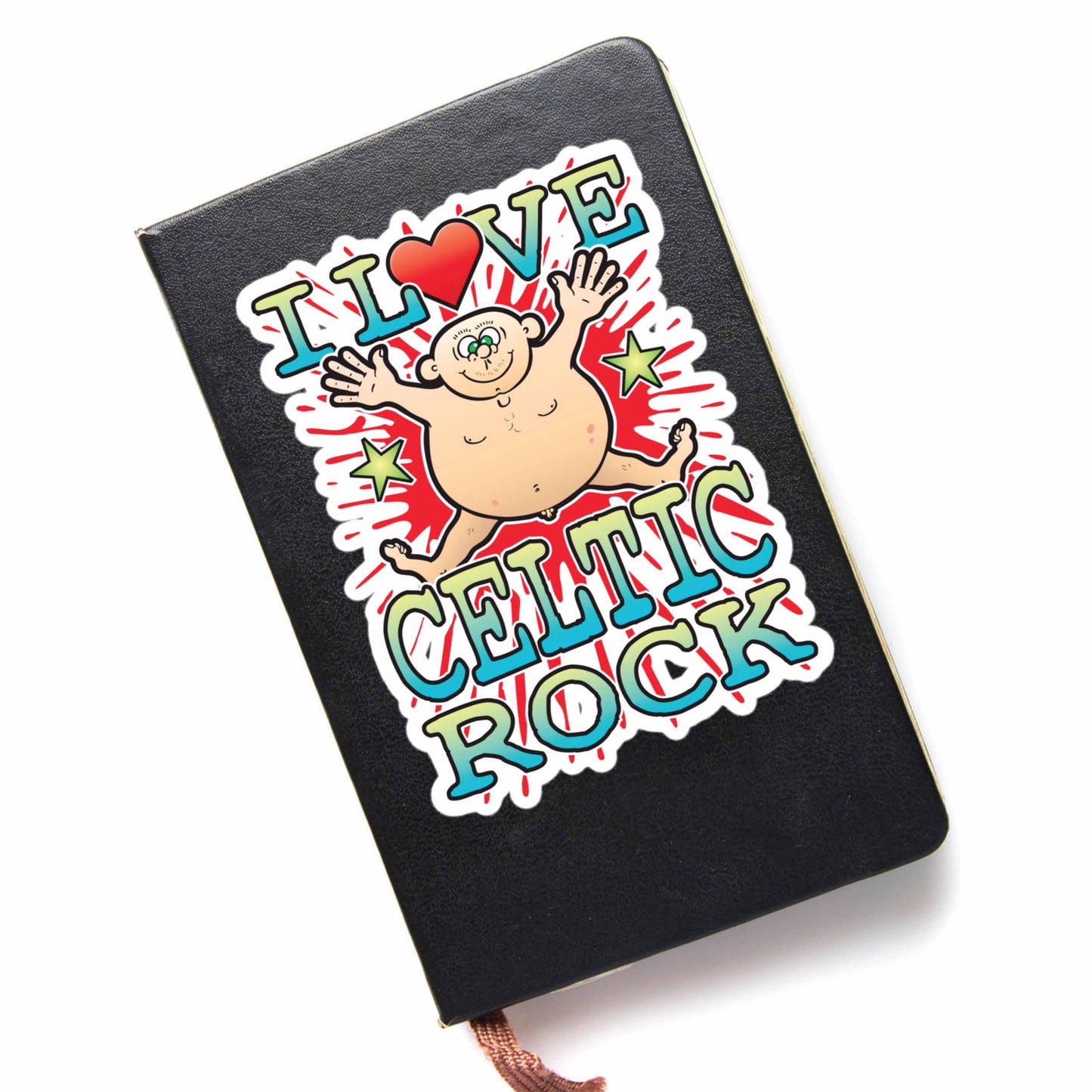 Celtic Rock Vinyl Kiss-Cut Sticker / 14 x 10cm