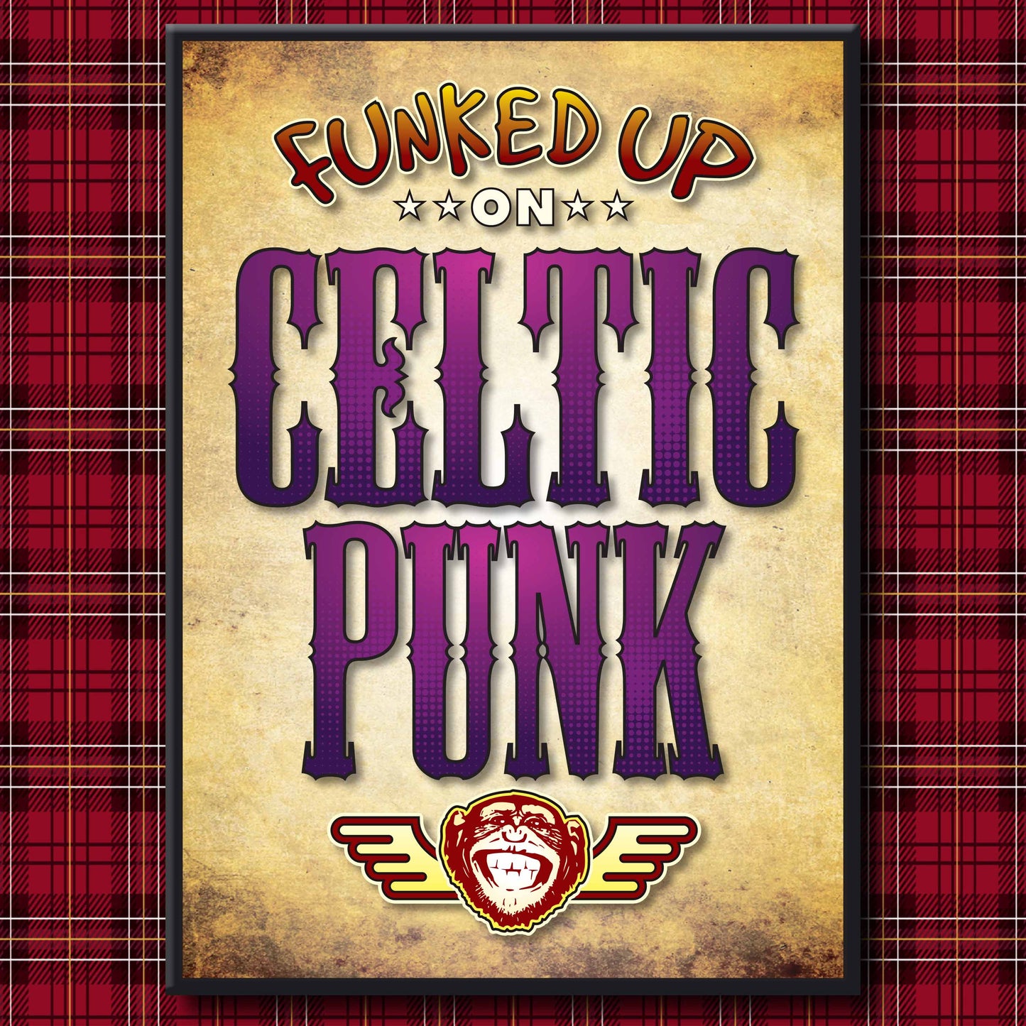 Celtic Punk Art Print / Poster / Birthday Card / Greetings Card