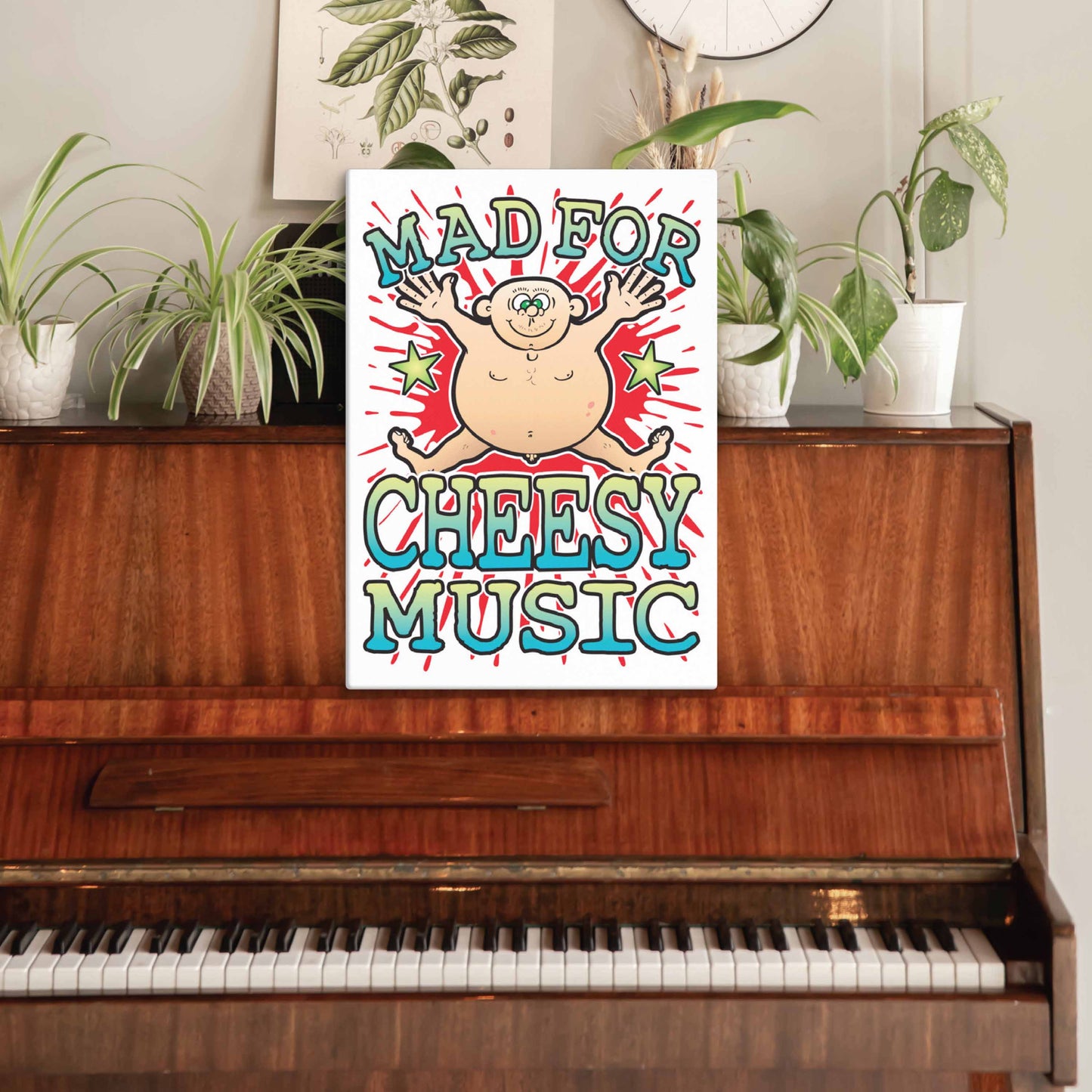 Cheesy Music Canvas Print 51x71cm