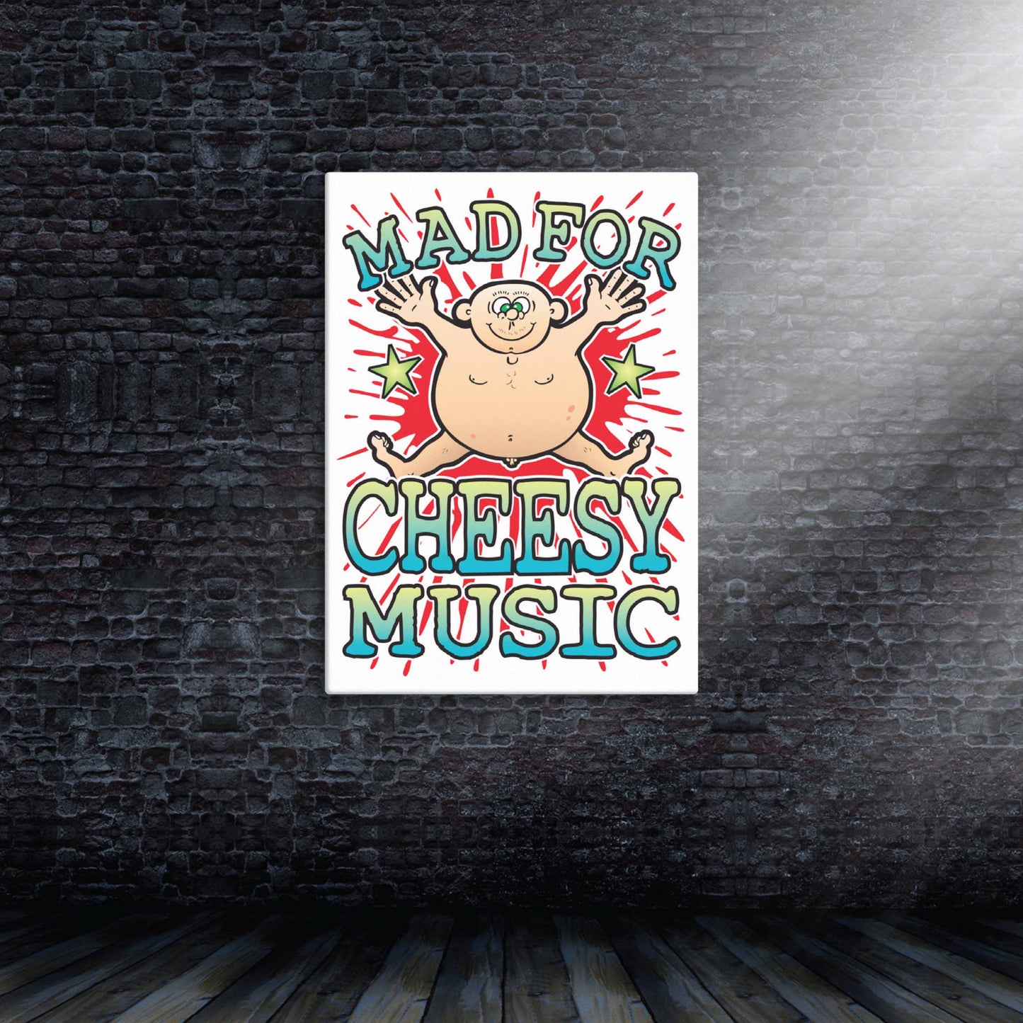 Cheesy Music Canvas Print 51x71cm