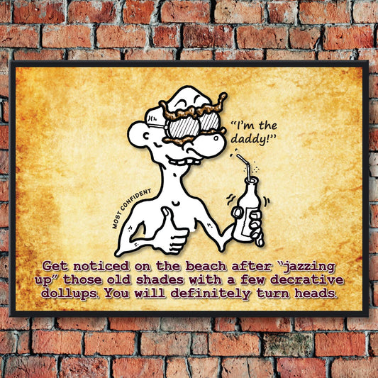 Cool Shades Cartoon Art Print