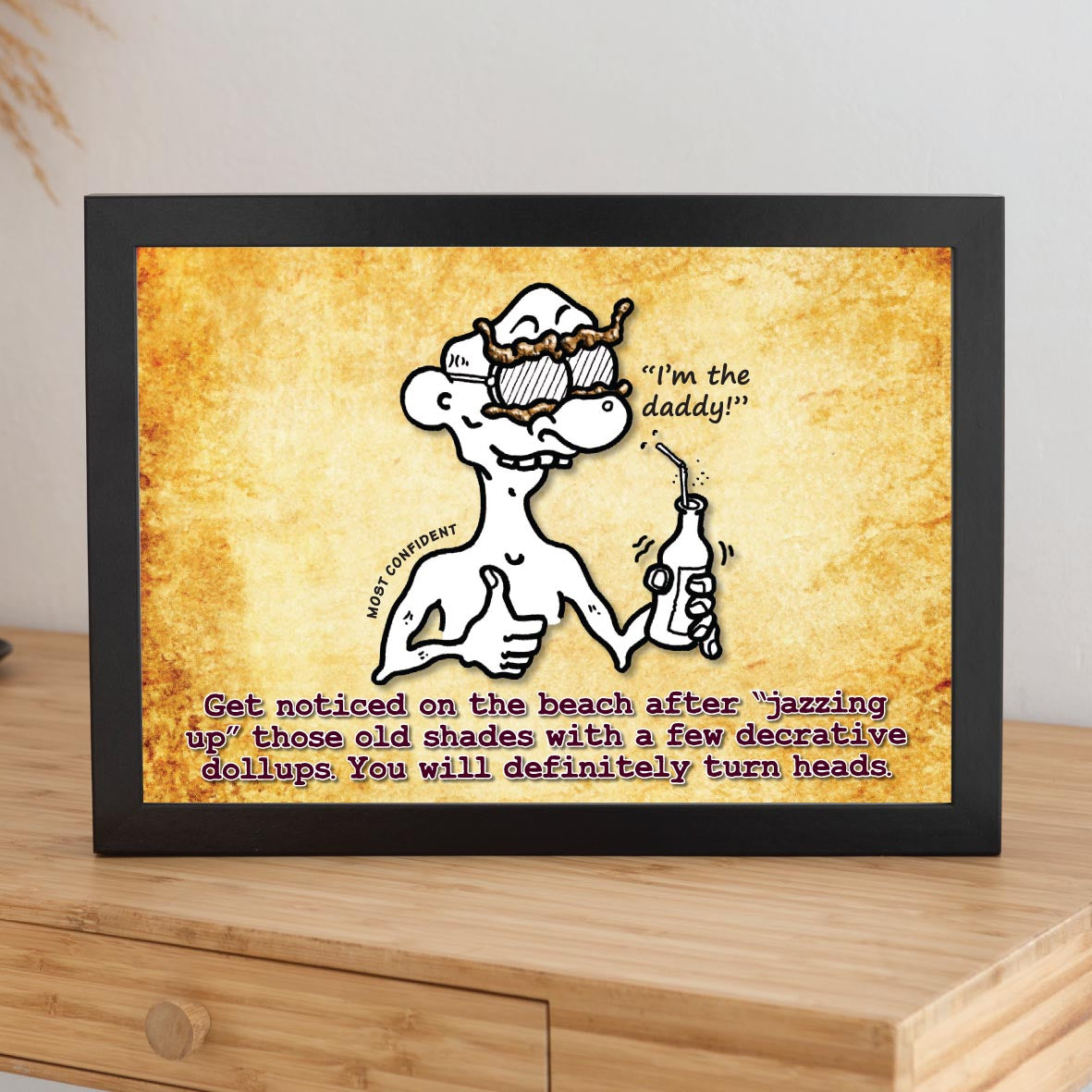Cool Shades Cartoon Art Print