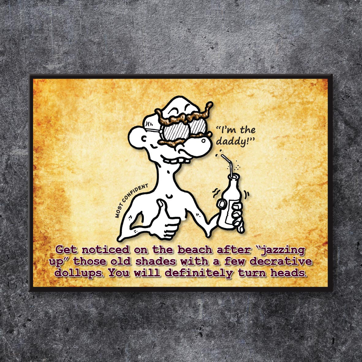 Cool Shades Cartoon Art Print