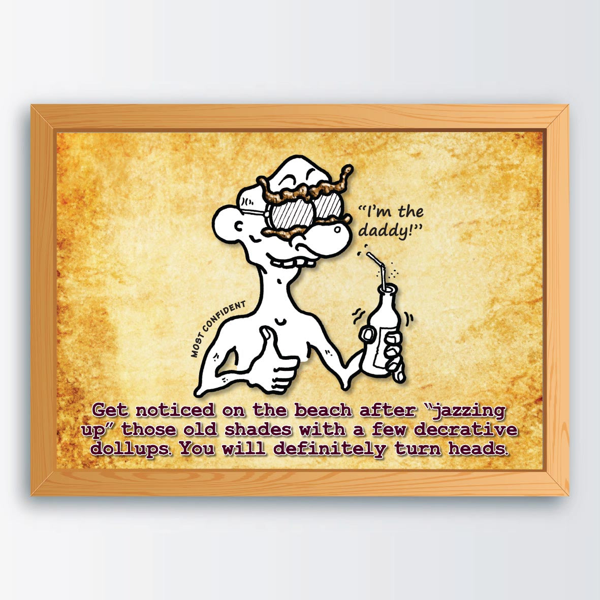 Cool Shades Cartoon Art Print