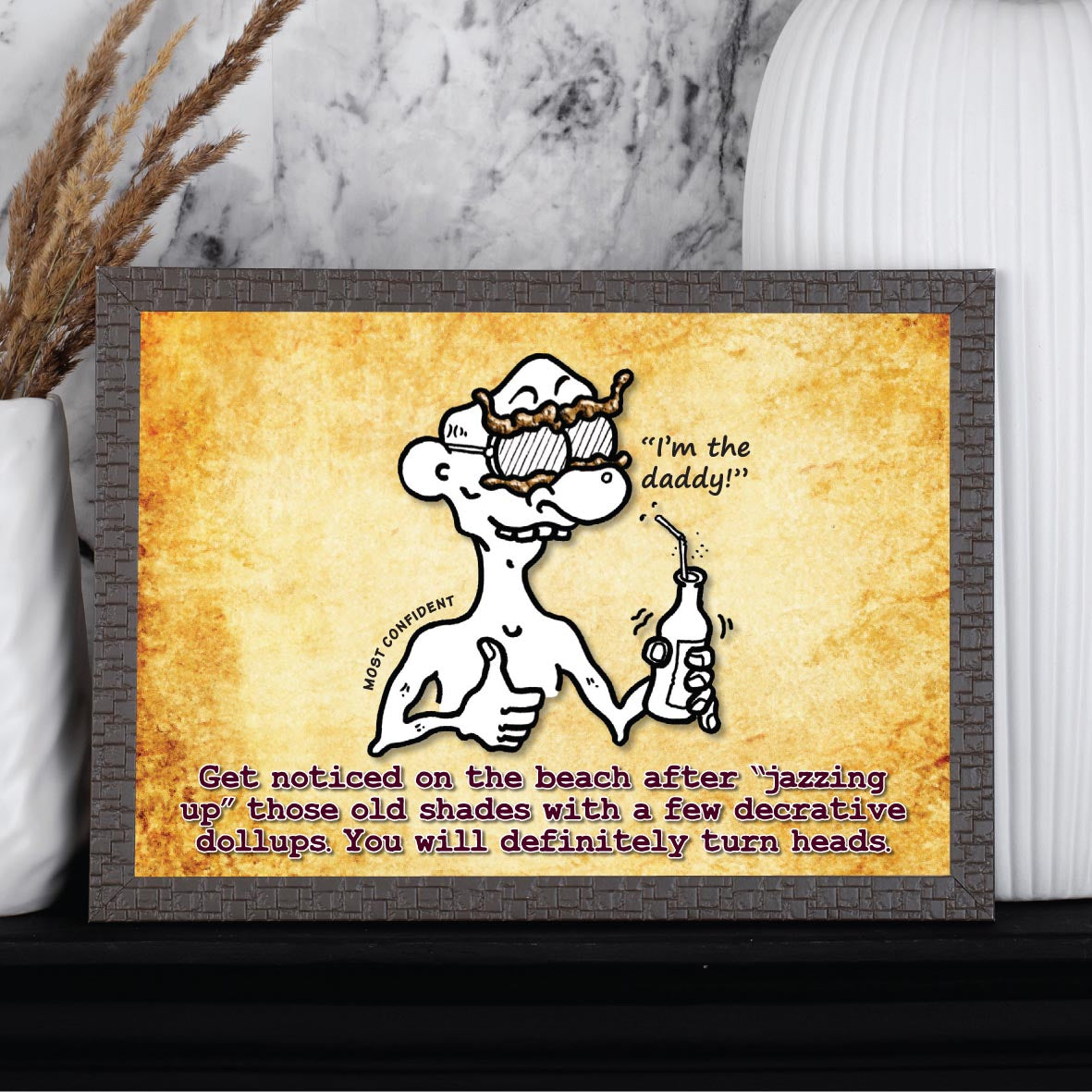 Cool Shades Cartoon Art Print