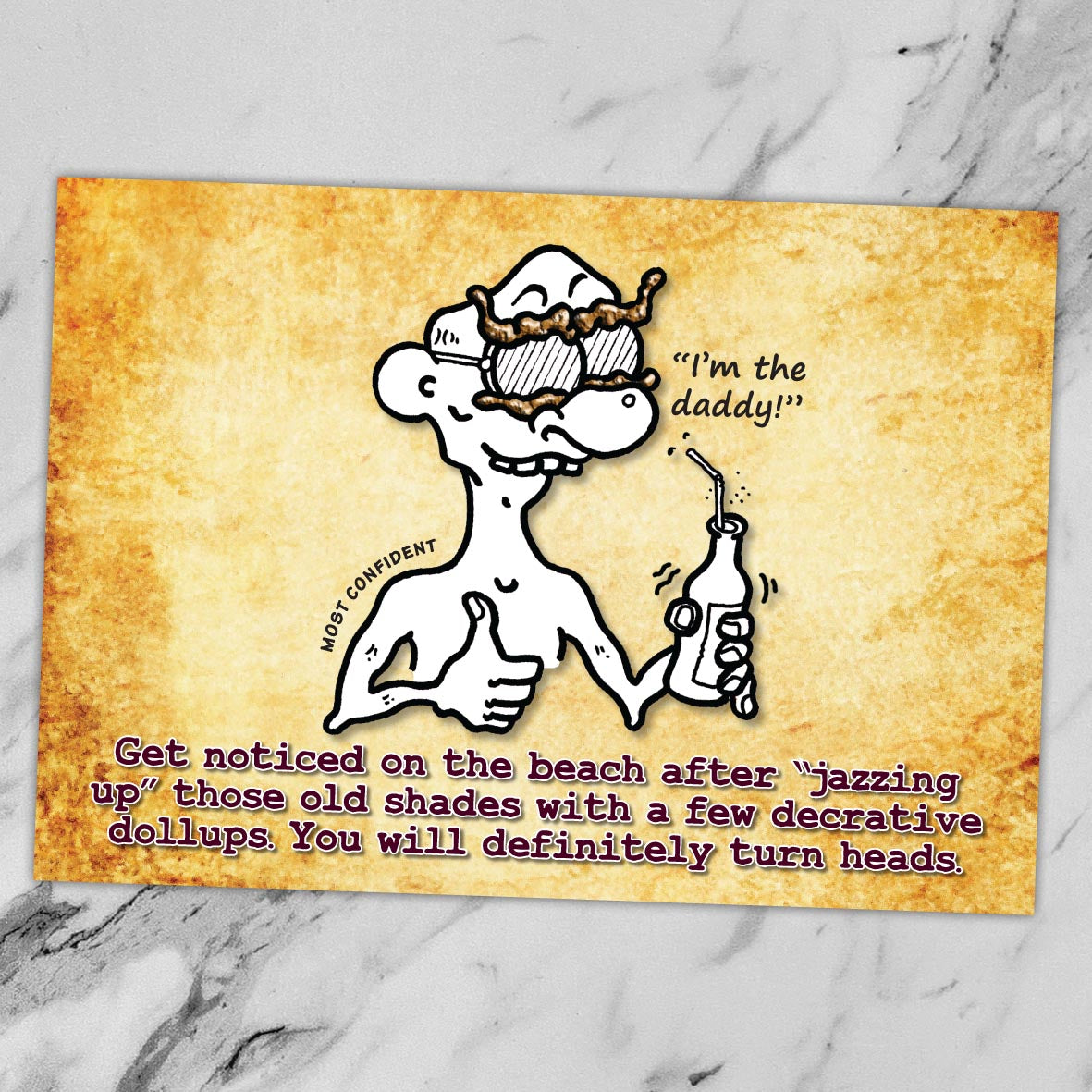 Cool Shades Cartoon Art Print