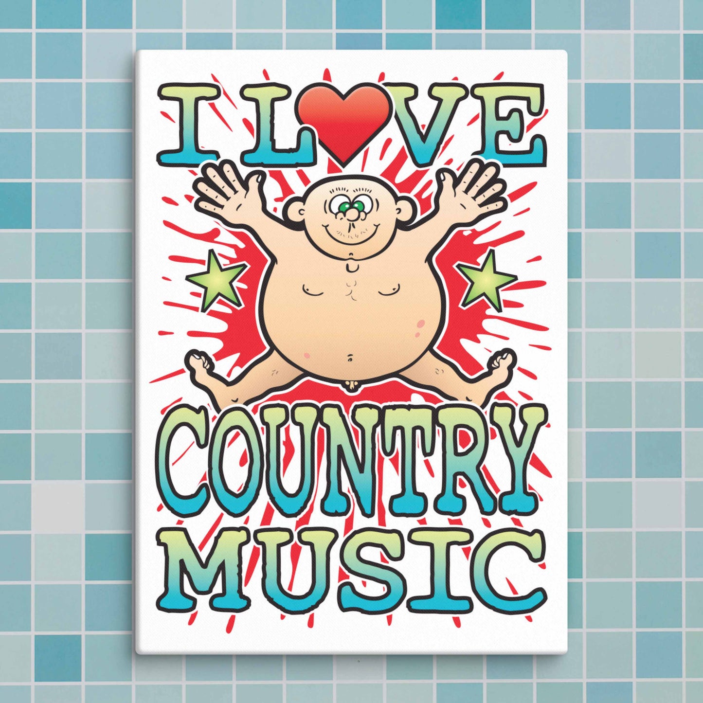 Country Music Canvas Print 30x40cm